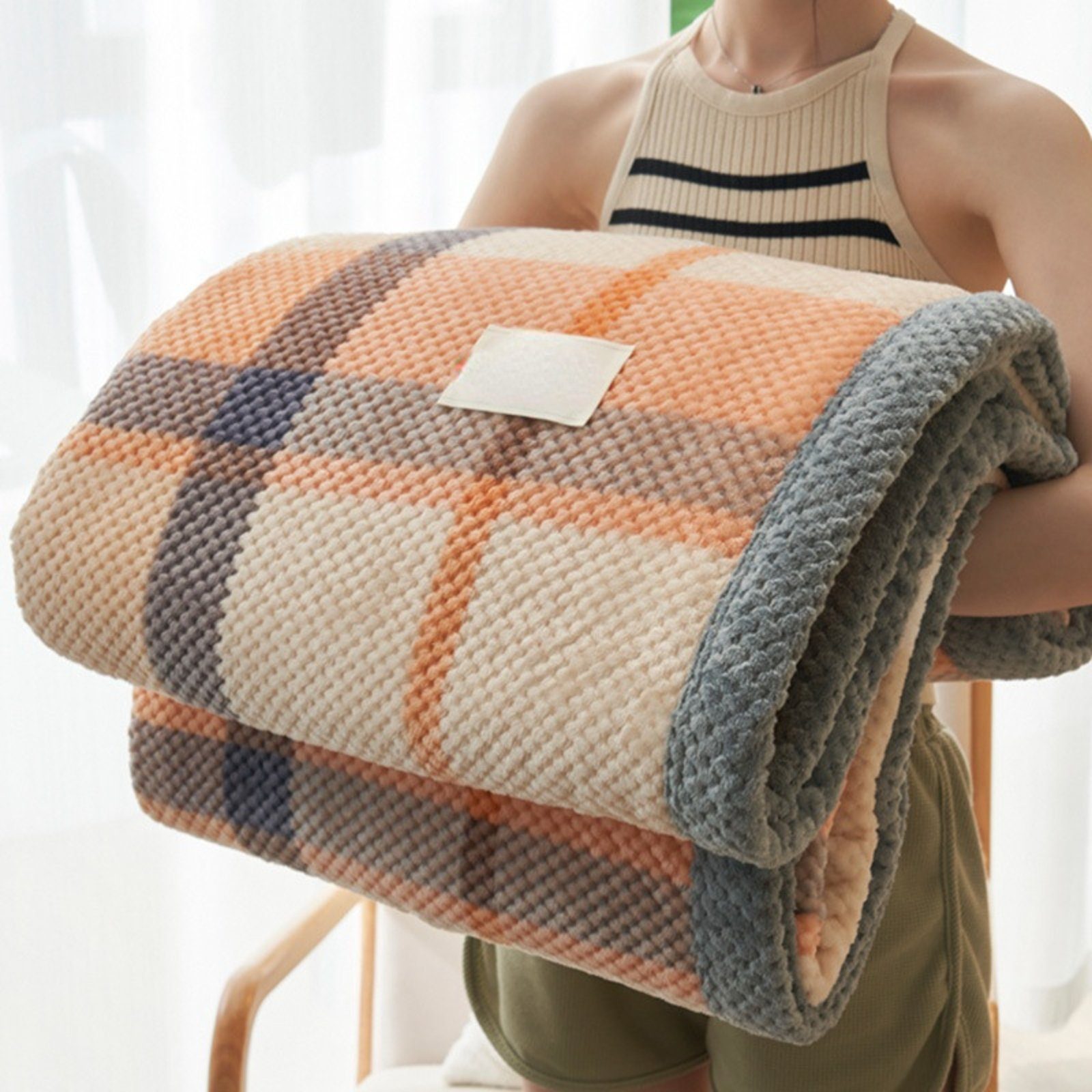 BYSURE Tagesdecke, Coral-Fleece, Warm Sofadecke, Kuscheldecke, günstig online kaufen