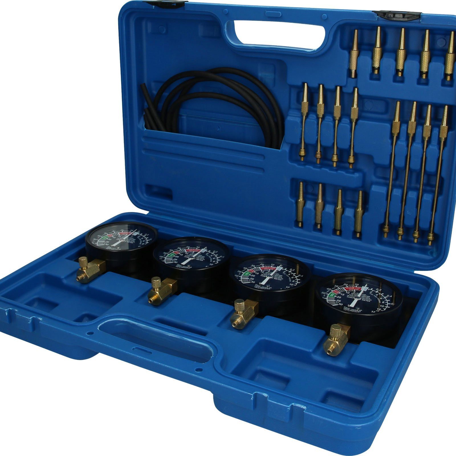 Brilliant Tools Montagewerkzeug BRILLIANT TOOLS Synchron-Vergaser-Testgerät mit 4 Synchronuhren 2...