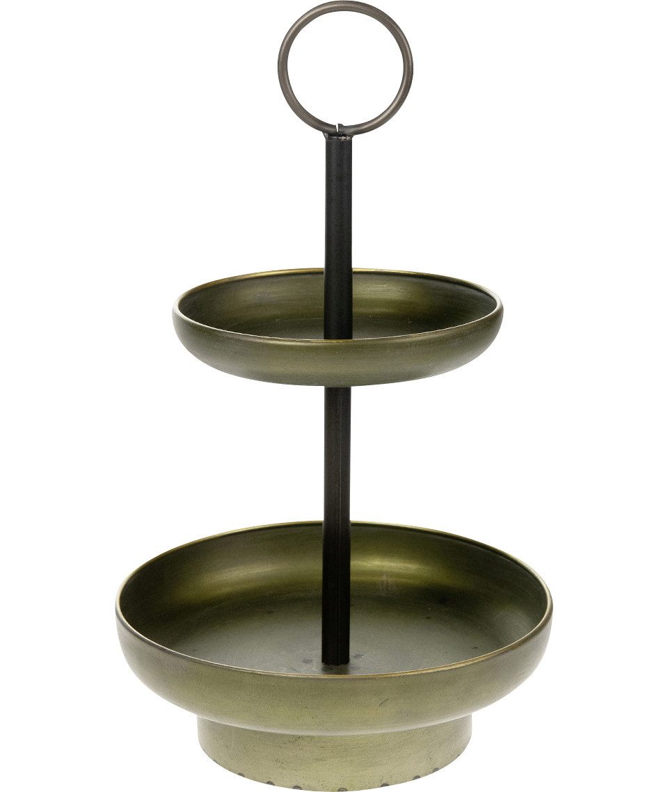 DIJK Dekofigur Dijk Etagere bronze aus Metall Ø 25.5 x 42.5 cm
