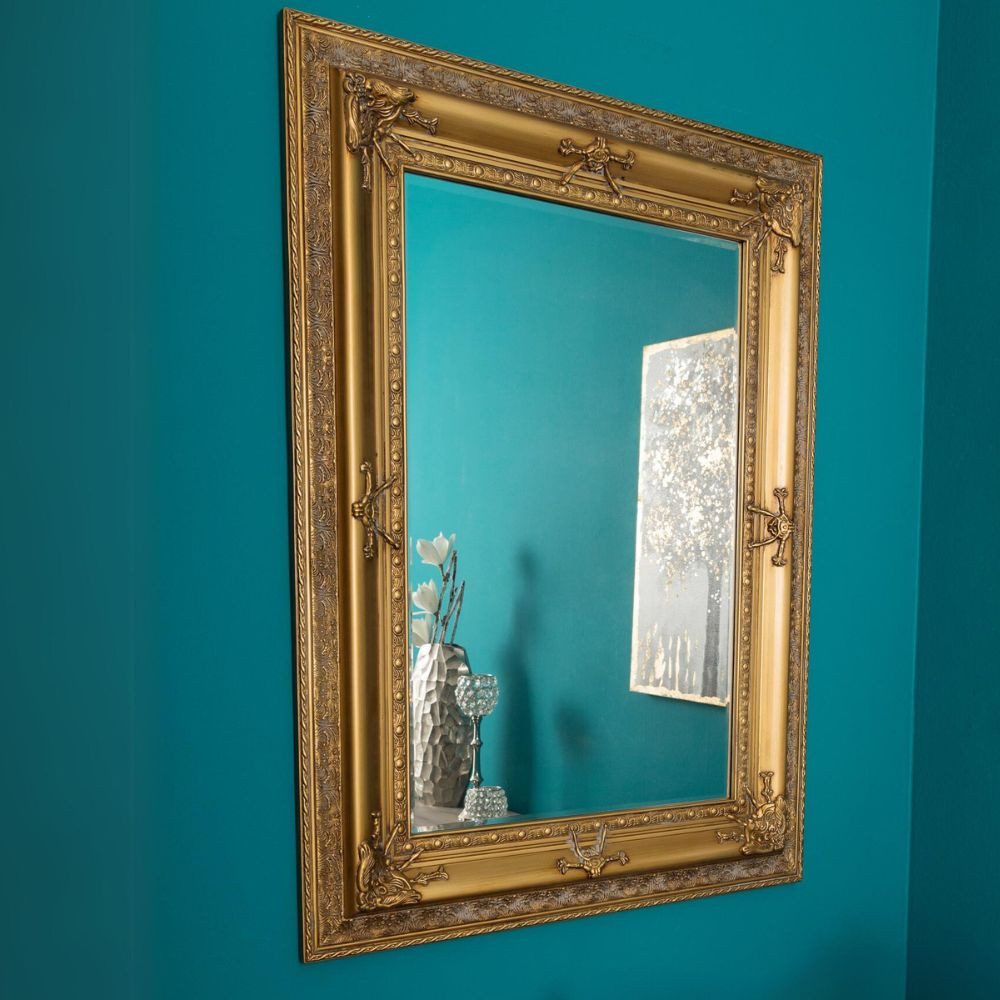 LebensWohnArt Wandspiegel Barock Spiegel AMPIO antik-gold günstig online kaufen