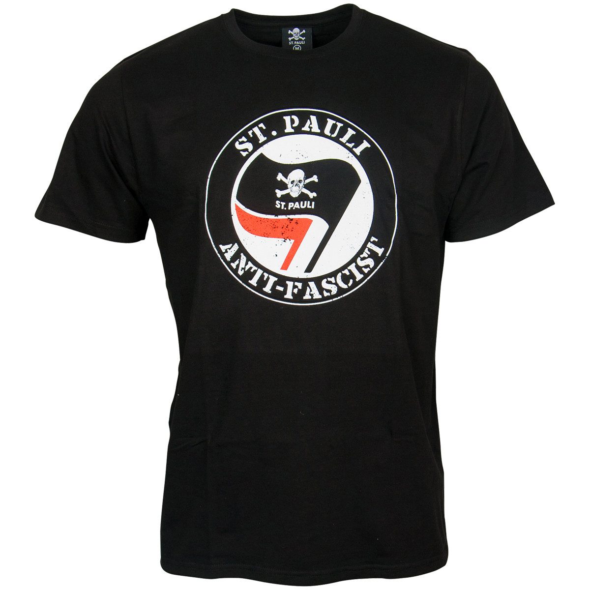 FC St. Pauli Print-Shirt FC St. Pauli - T-Shirt Anti Fascist - schwarz