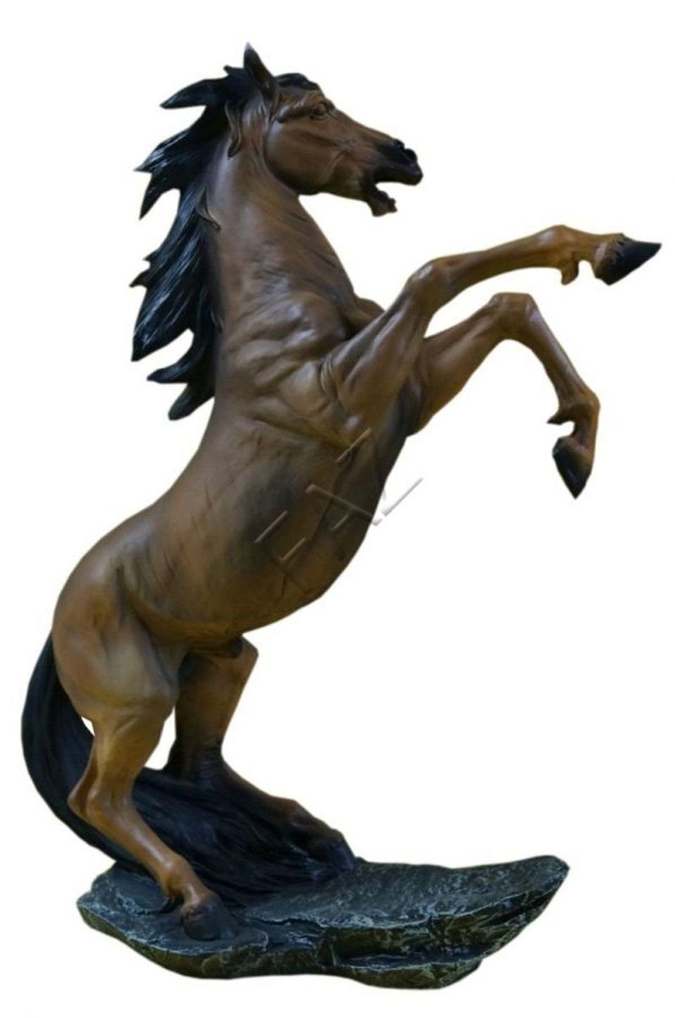 JVmoebel Skulptur Design Pegasus Figur Garten Statue Skulptur Figuren Skulpturen Dekoration Pferd Braun