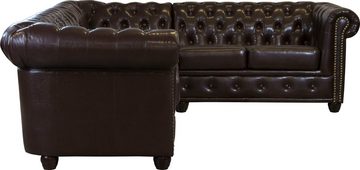 Home affaire Chesterfield-Sofa Rysum L-Form, Chesterfield-Optik, langer Schenkel links oder rechts