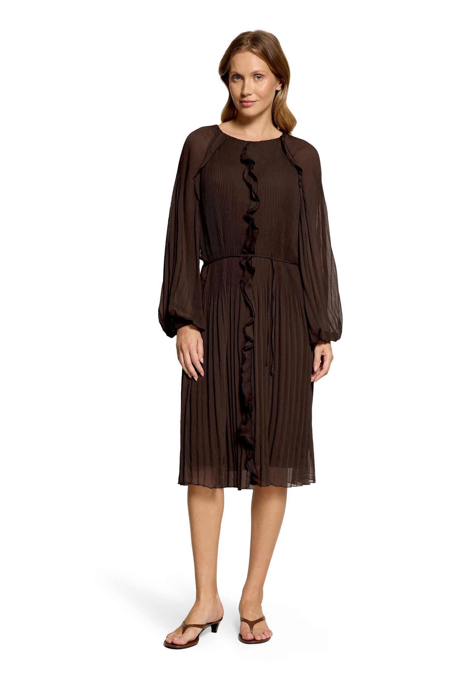 Cartoon Chiffonkleid Damen mit Rüschen