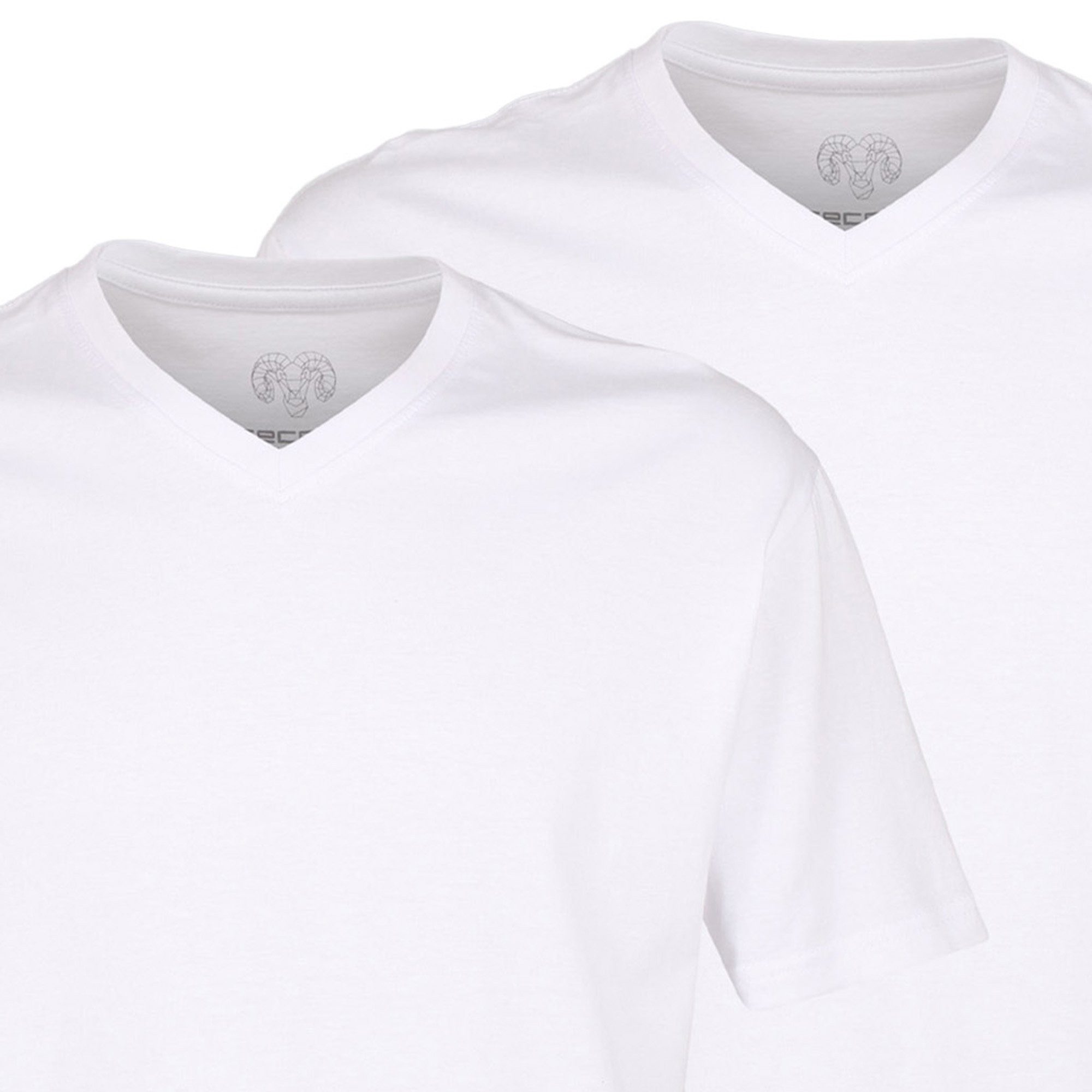 CECEBA T-Shirt Herren T-Shirt 2er Pack Baumwolle (Packung, 2er Pack)