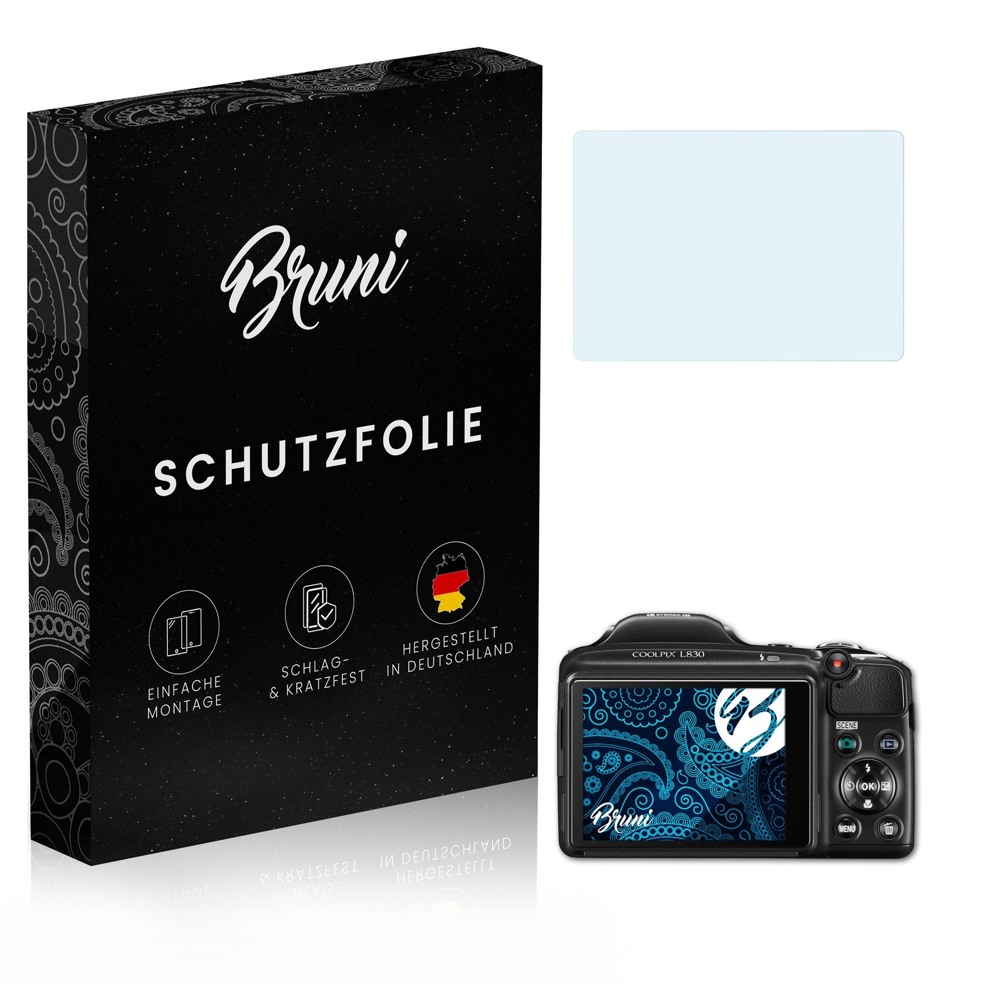Schutzfolie Glasklare Displayschutzfolie für Coolpix L830