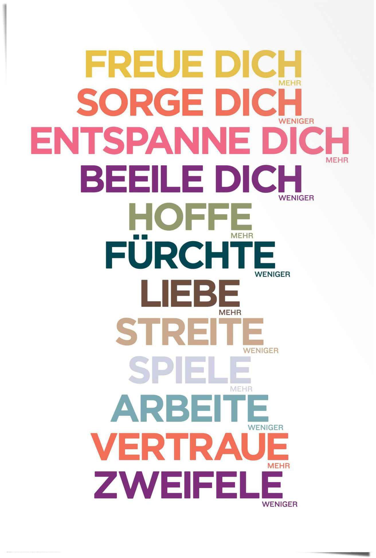 dich Reinders! mehr, Freue (1 Poster St)