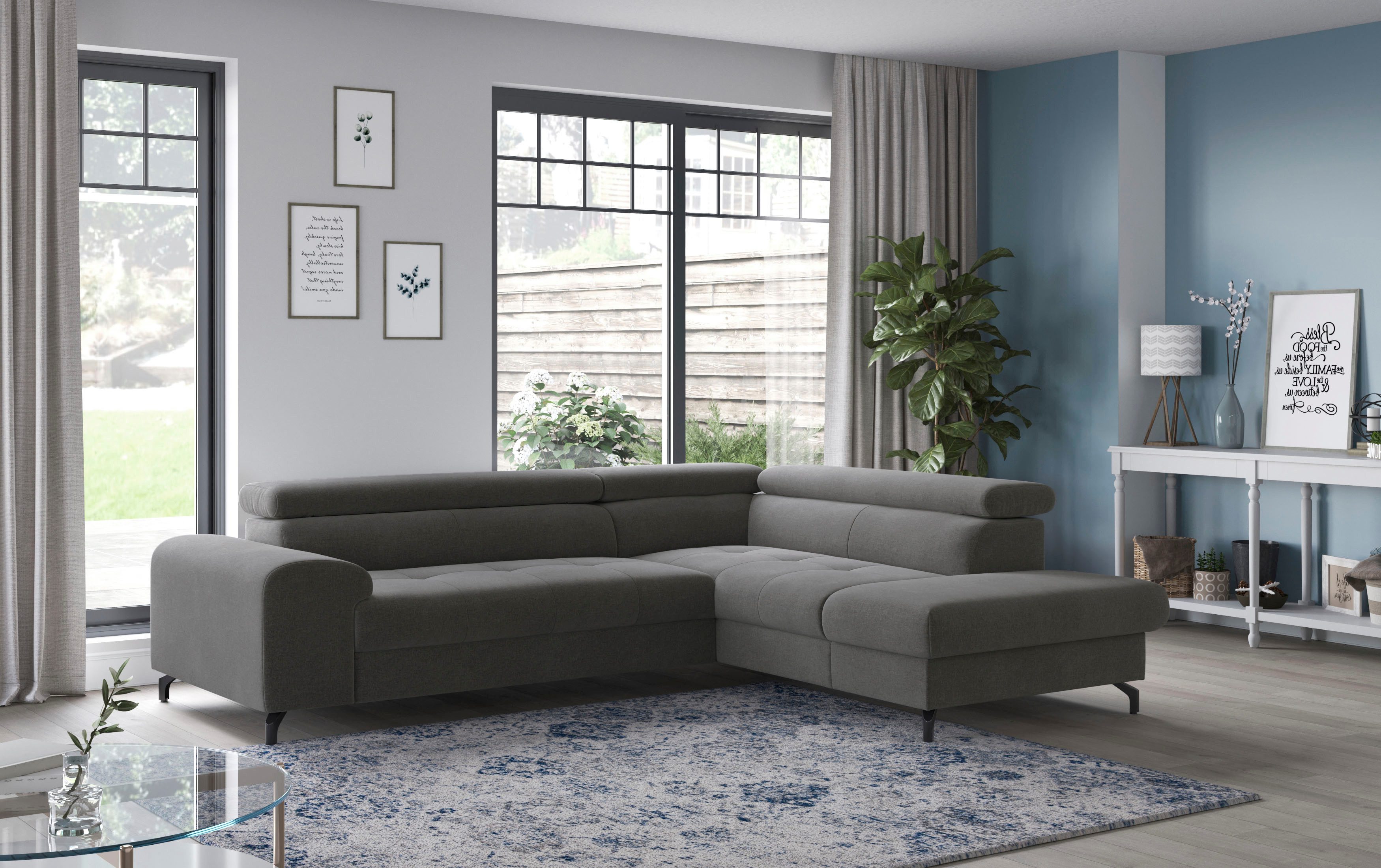 COTTA Ecksofa Aura L-Form, mit Schlaffunktion, günstig online kaufen