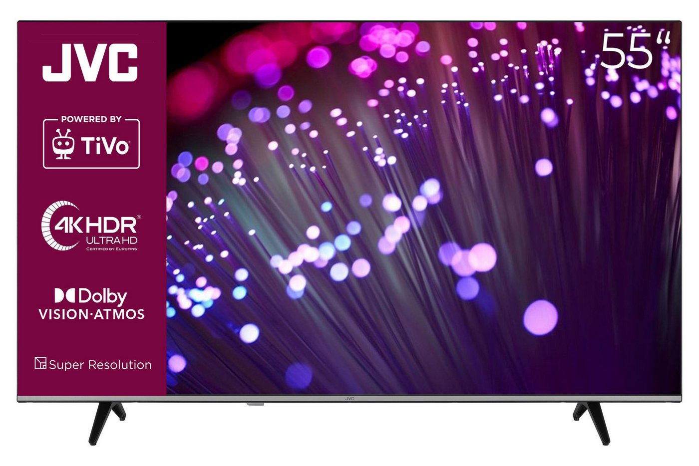 JVC LT-55VU7555 LCD-LED Fernseher (139 cm/55 Zoll, 4K Ultra HD, Smart TV powered by TiVo, Smart TV powered by TiVo, HDR Dolby Vision, Dolby Atmos, Triple-Tuner) schwarz ! RABATT: 30.06% JVC LT-55VU7555 LCD-LED Fernseher (139 cm/55 Zoll, 4K Ultra HD, Smart TV powered by TiVo, Smart TV powered by TiVo, HDR Dolby Vision, Dolby Atmos, Triple-Tuner) schwarz ! RABATT: 30.06%