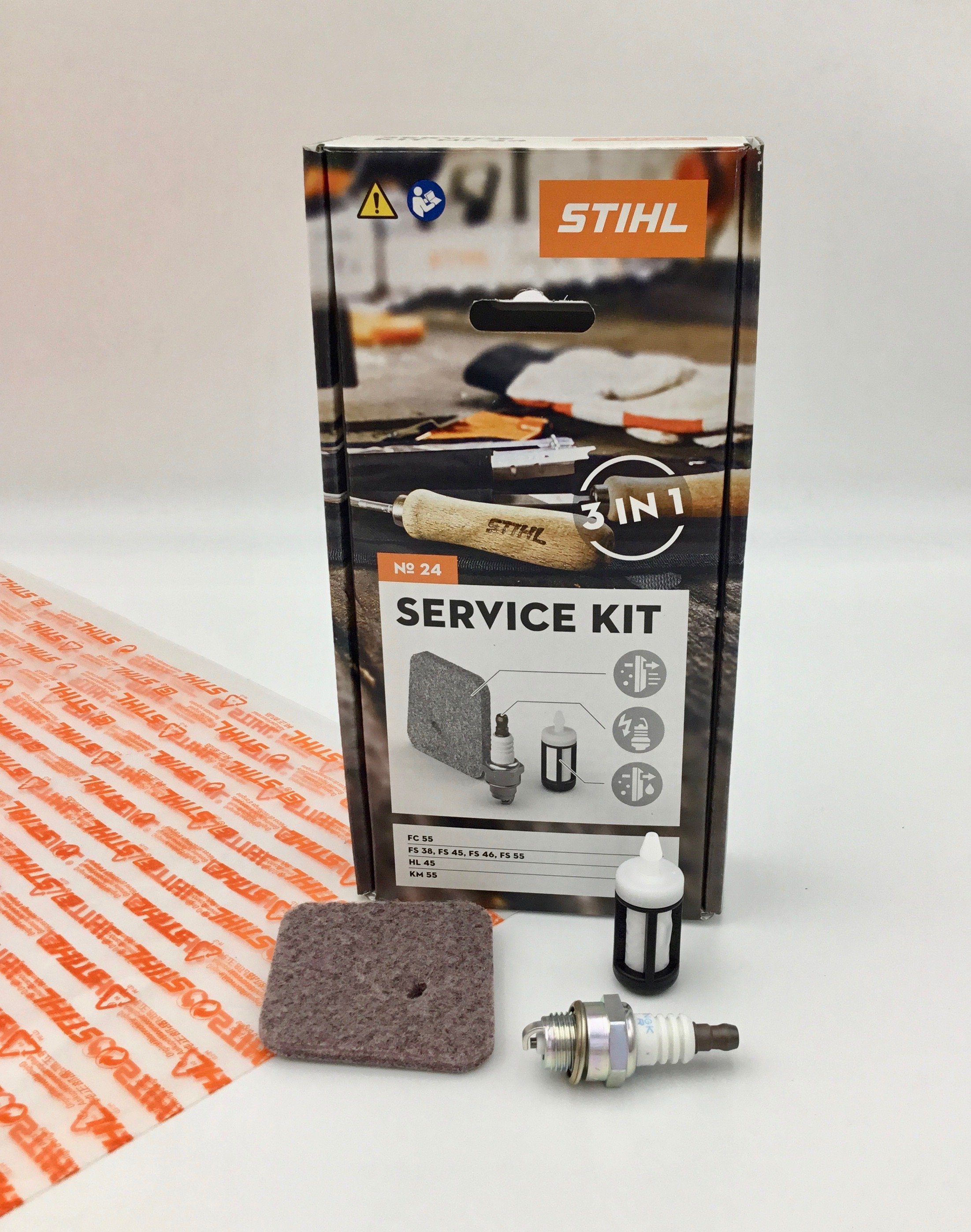 STIHL Ersatzfilter Service Kit 24 FC FS HL KM 41400074100 Filter, Zün, Zubehör für FC 55, FS 38, FS 45, FS 46, FS 55, HL 45, KM 55