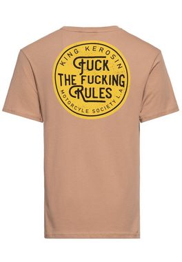 KingKerosin Print-Shirt Fuck The Fucking Rules (1-tlg) mit Statement Print