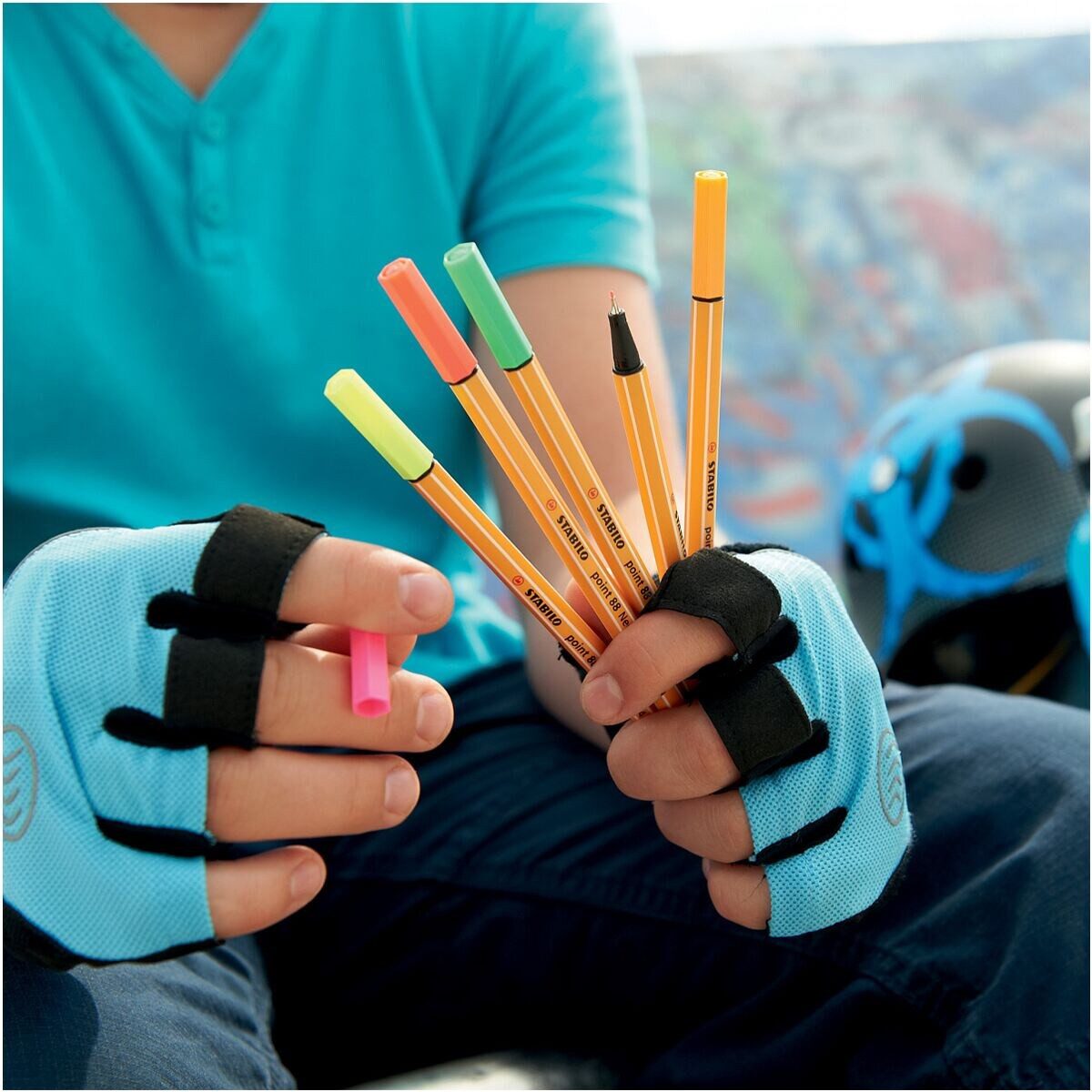 STABILO Fineliner point 88® neon, (1-tlg), in leuchtender Neonfarbe