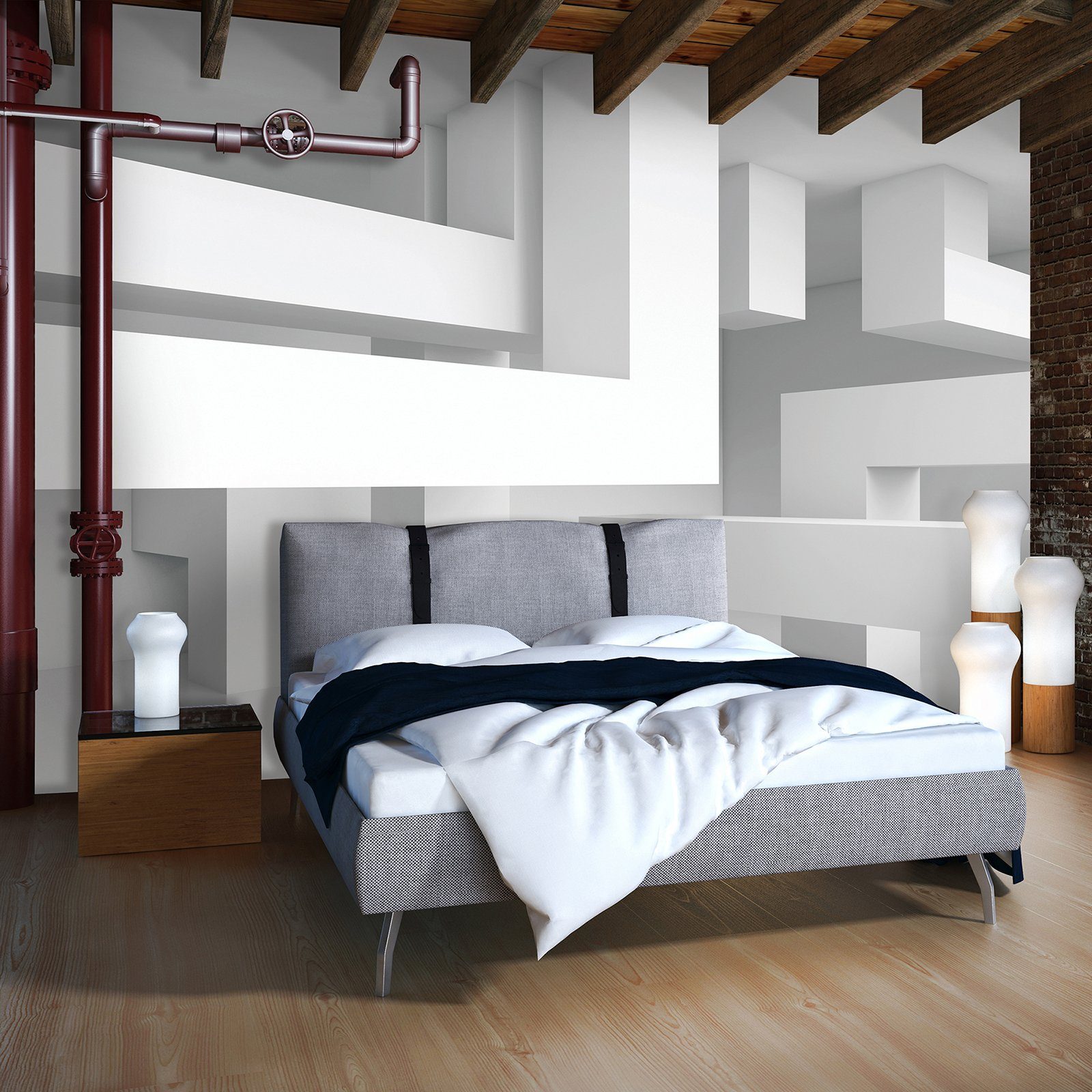 Wallarena Fototapete 3D Effekt Abstraktion Wohnzimmer günstig online kaufen