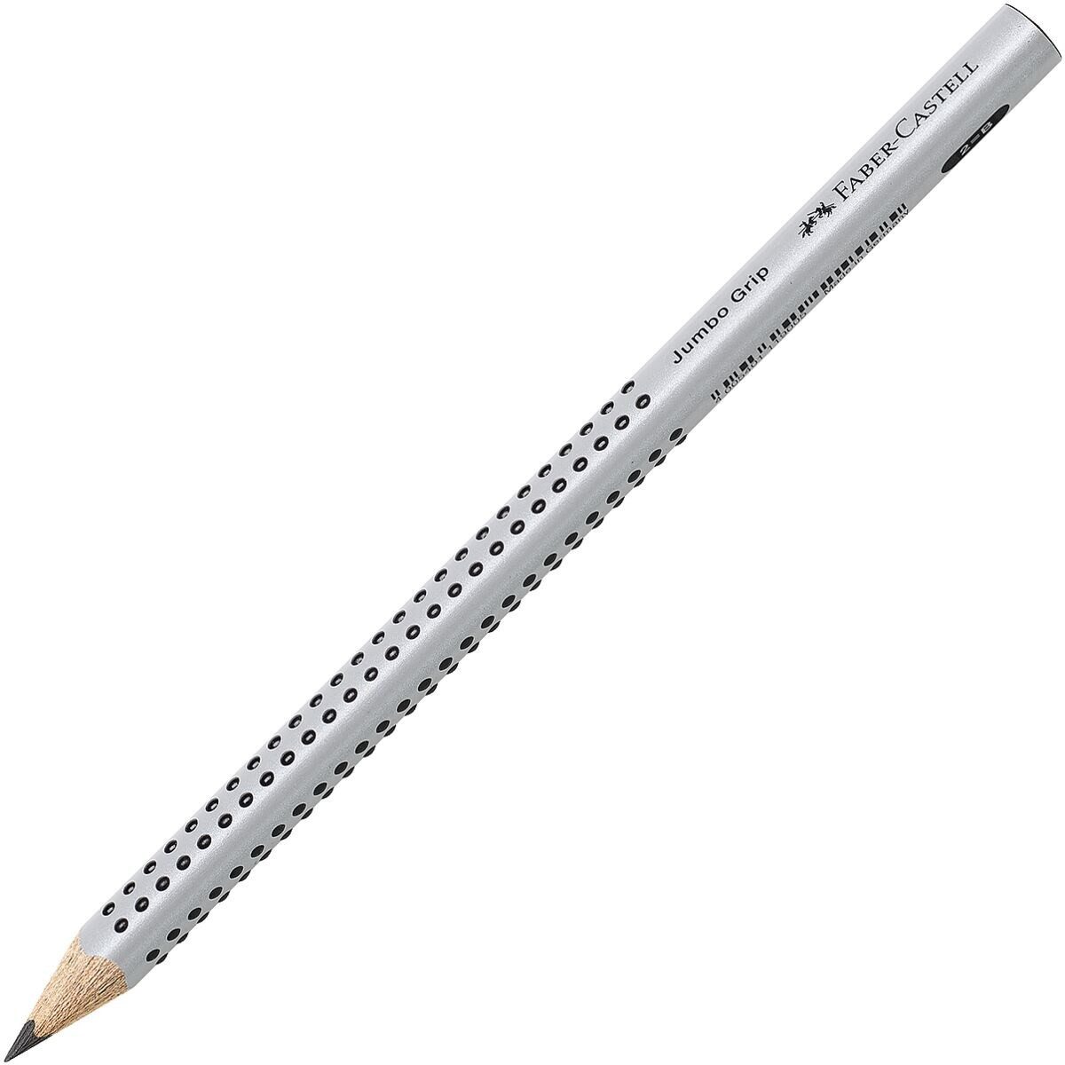 Faber-Castell Bleistift Jumbo Grip, B (weich), Dreikant mit Soft-Grip-Zone