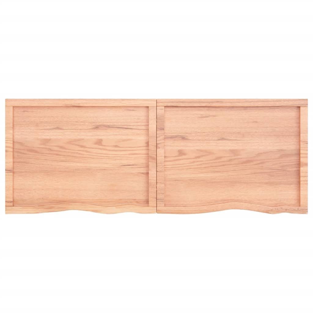 Hellbraun Massivholz Tischplatte furnicato 160x60x(2-6)cm Eiche Behandelt
