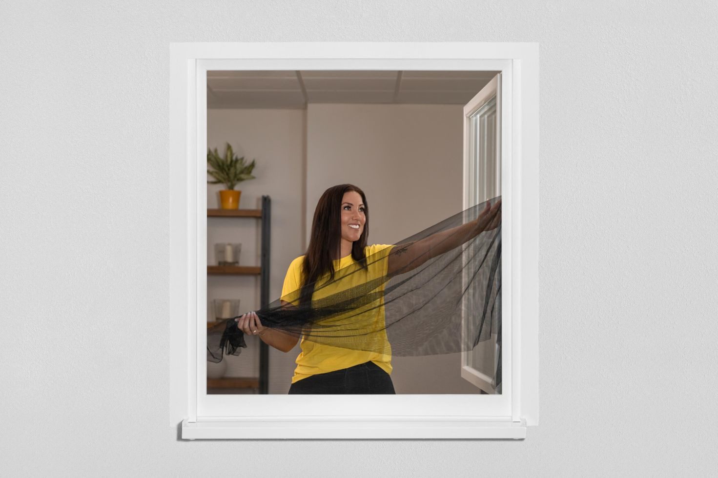 SCHELLENBERG Fliegengitter-Gewebe Schellenberg Fliegengitter 150 x 180 cm anthrazit