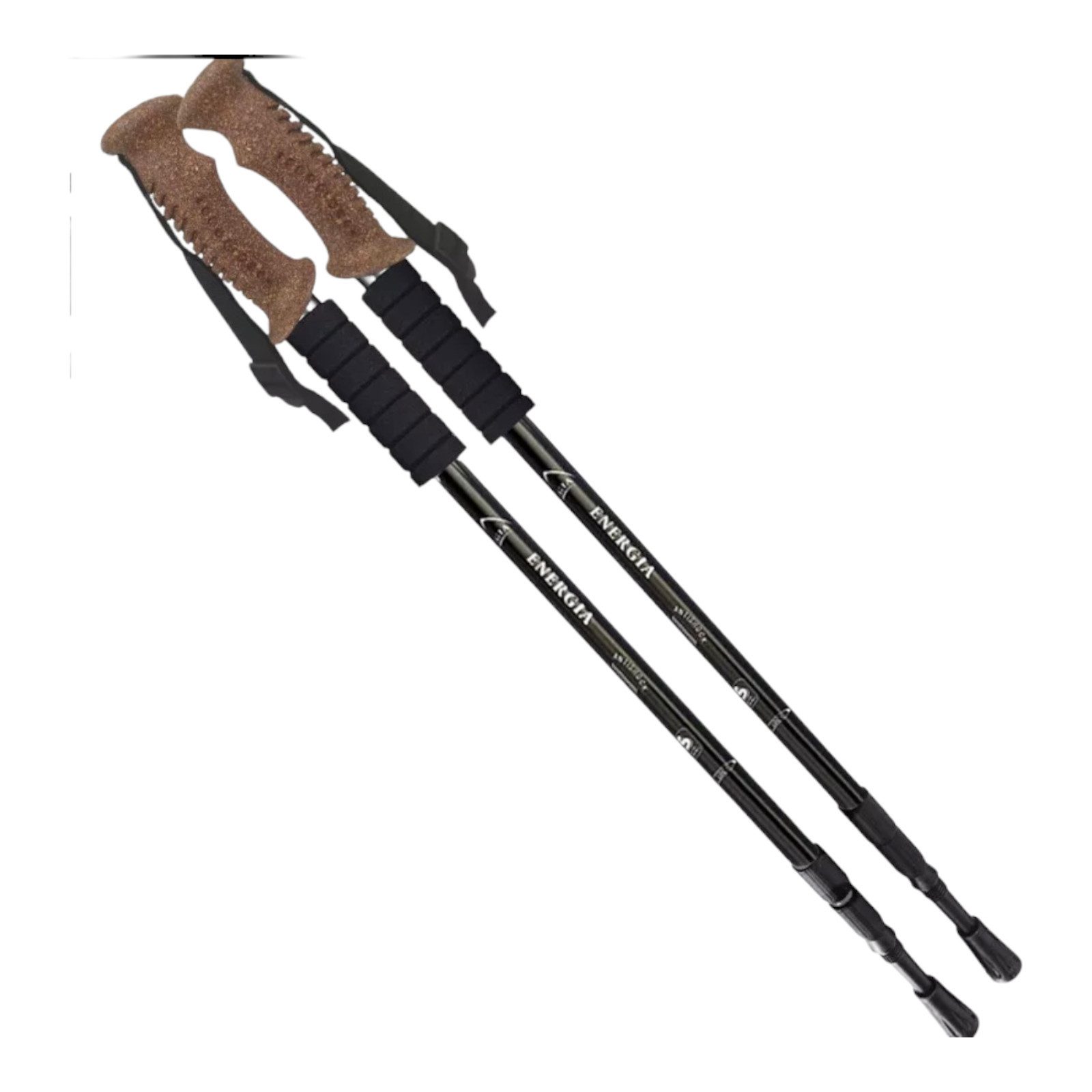 KEINerlei® Nordic-Walking-Stöcke Nordic Walking Paar Stöcke Teleskop Wandern Trekking Antischock