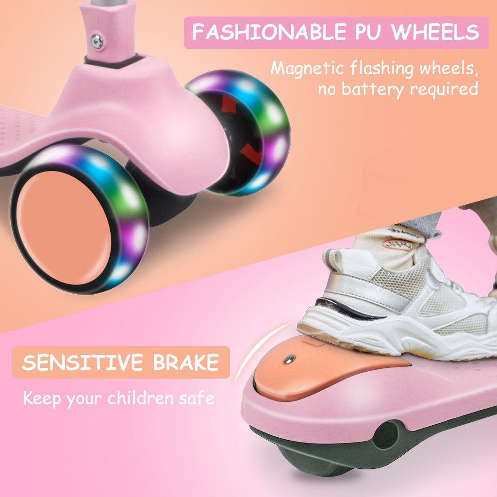 BremToy Scooter Kinderroller Tretroller Faltbarer Kickscooter 2-14 Jahren – Bild 3 von 5