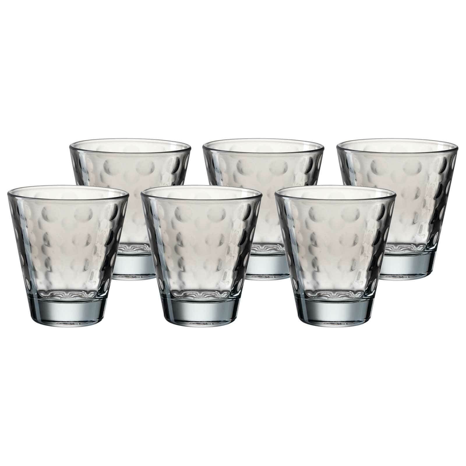LEONARDO Glas »Optic Trinkgläser 215 ml 6er Set«, Glas online kaufen | OTTO