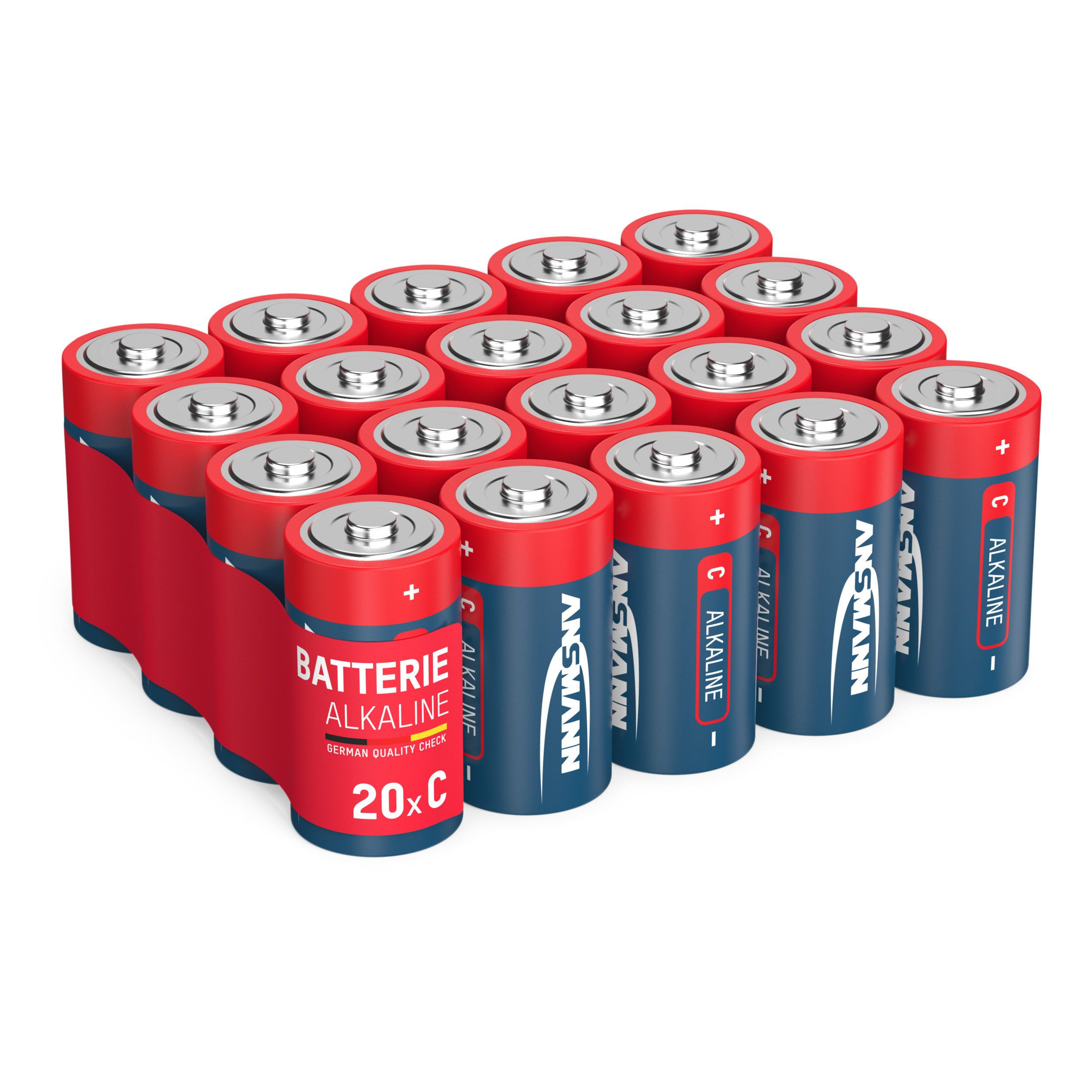 ANSMANN AG Batterien Baby C LR14 20 Stück 1,5V - Alkaline Batterie langlebig Batterie