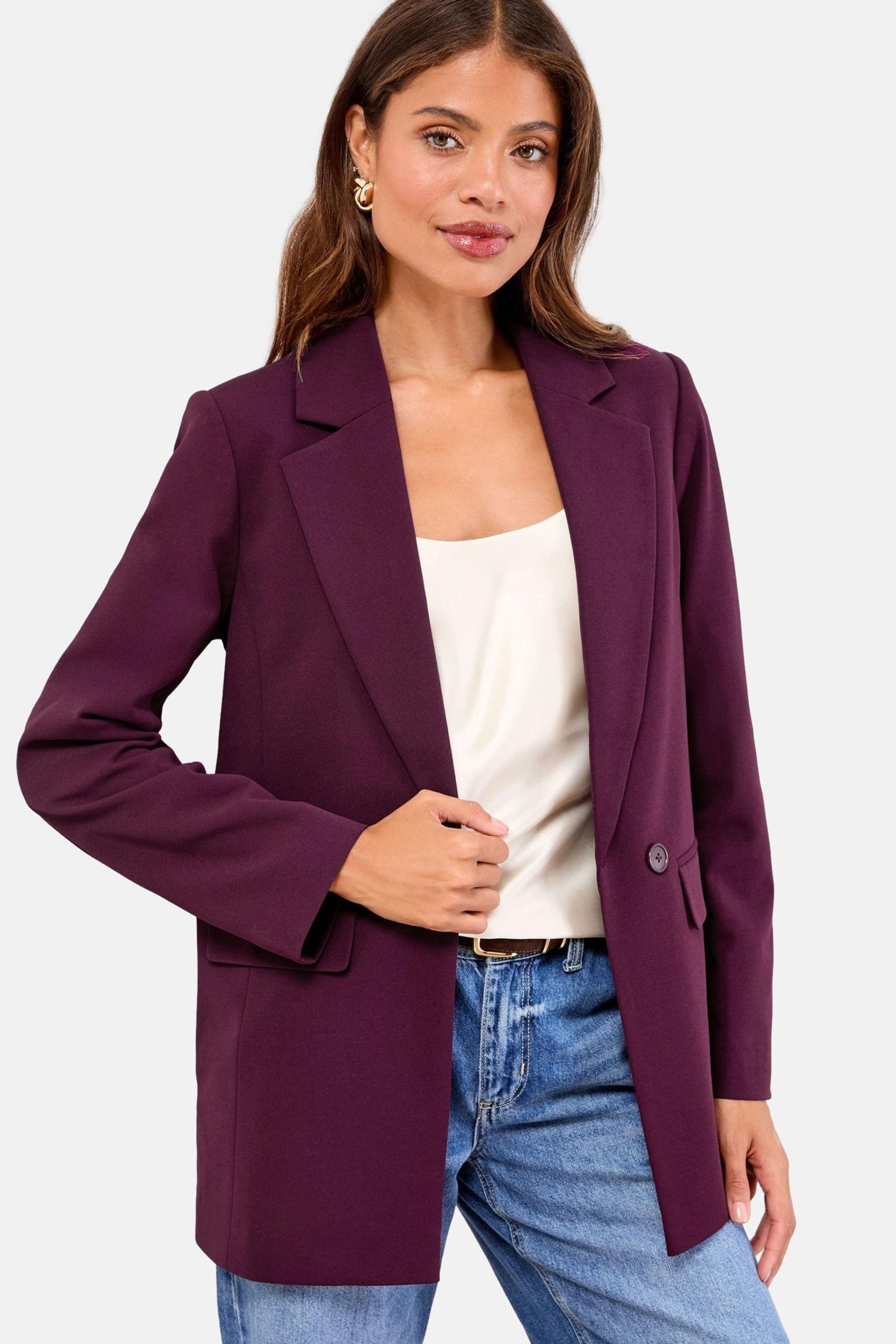 LIPSY Jackenblazer Lipsy langer, edler Relaxed Fit Blazer, Regular (1-tlg)