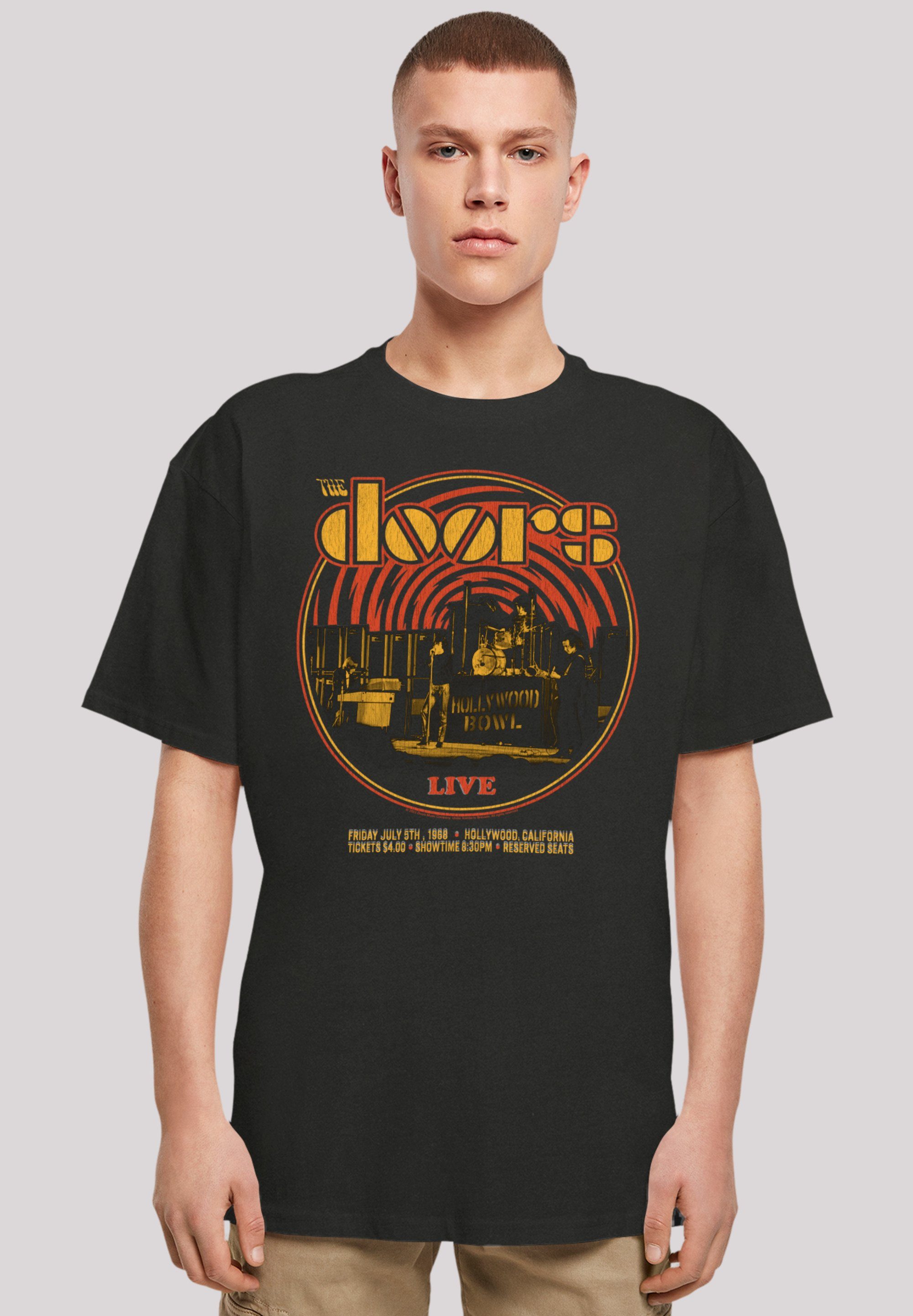 F4NT4STIC T-Shirt The Doors Music Live 68 Retro Musik, Band, Logo schwarz