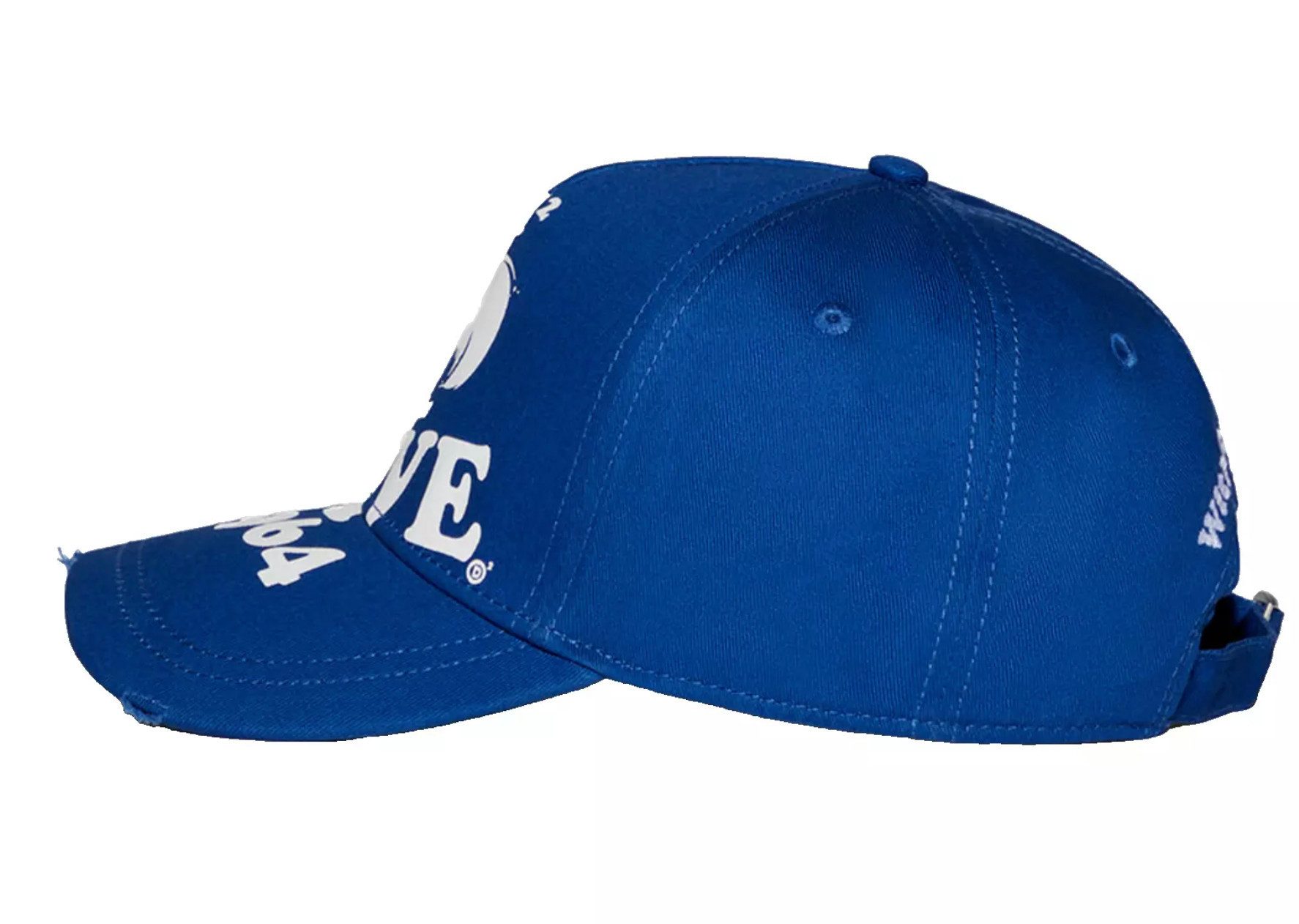 Dsquared2 Baseball Cap Dsquared2 On the Wawe Logo Distressed Baseballkappe Surf-welle-print für einen einzigartigen Akzent
