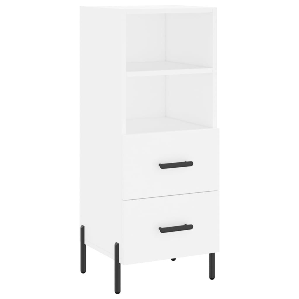 Sideboard Sideboard Weiß 34,5x34x90 cm Holzwerkstoff