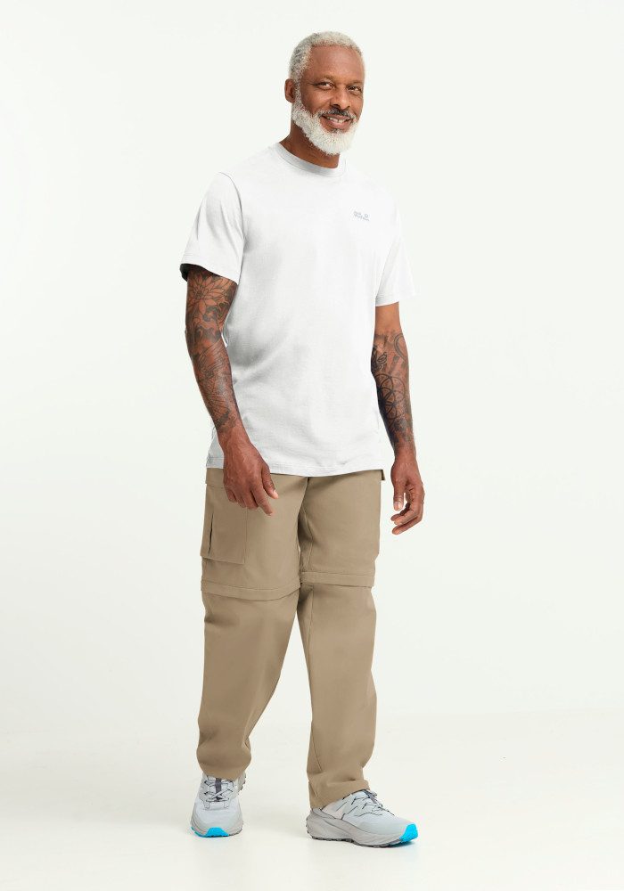 Jack Wolfskin T-Shirt ESSENTIAL T M T-Shirt aus Bio-Baumwolle, atmungsaktiv, weiches Single Jersey