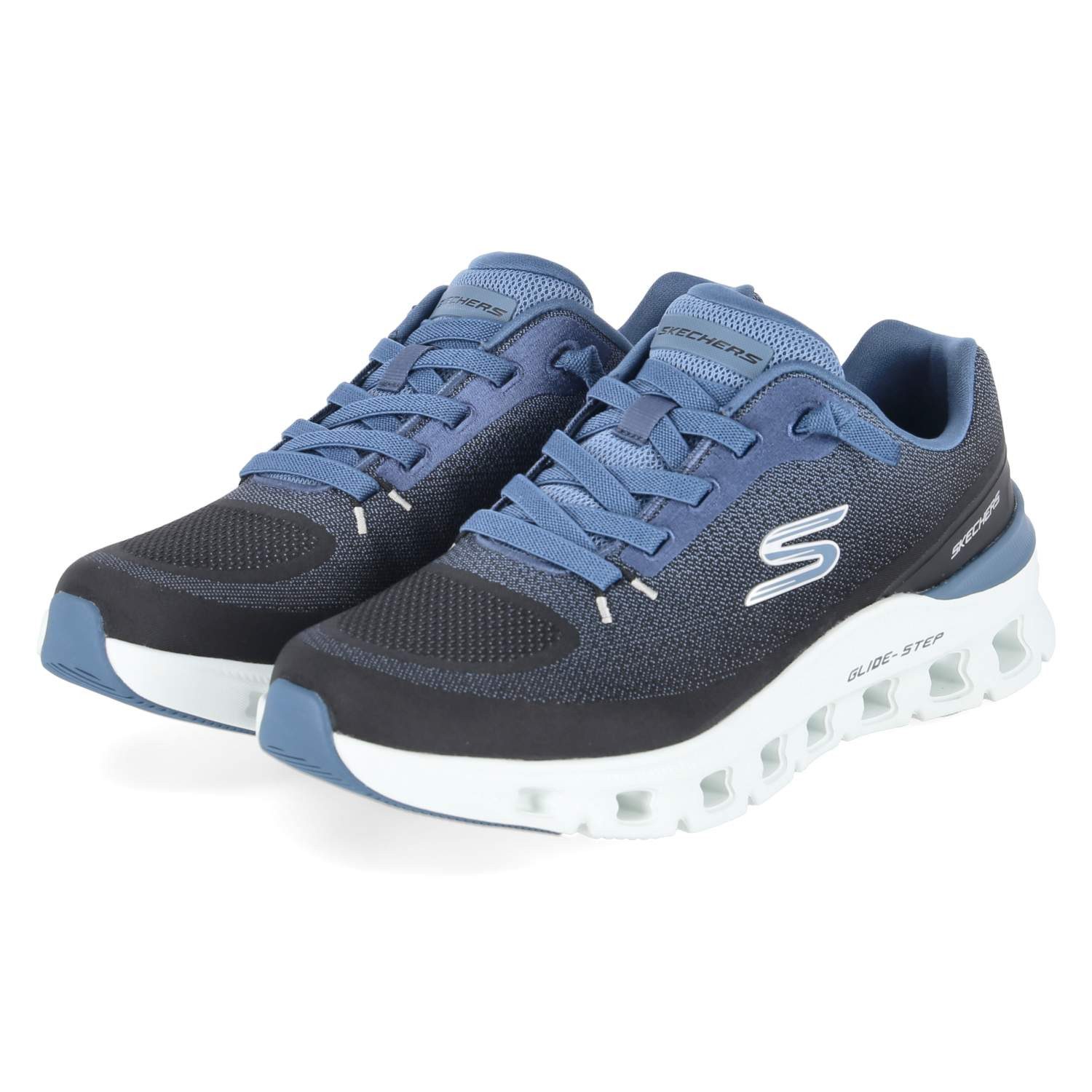 Skechers Skechers 233132 BKBL Herren Textil & Synthetik schwarz Schnürschuh günstig online kaufen