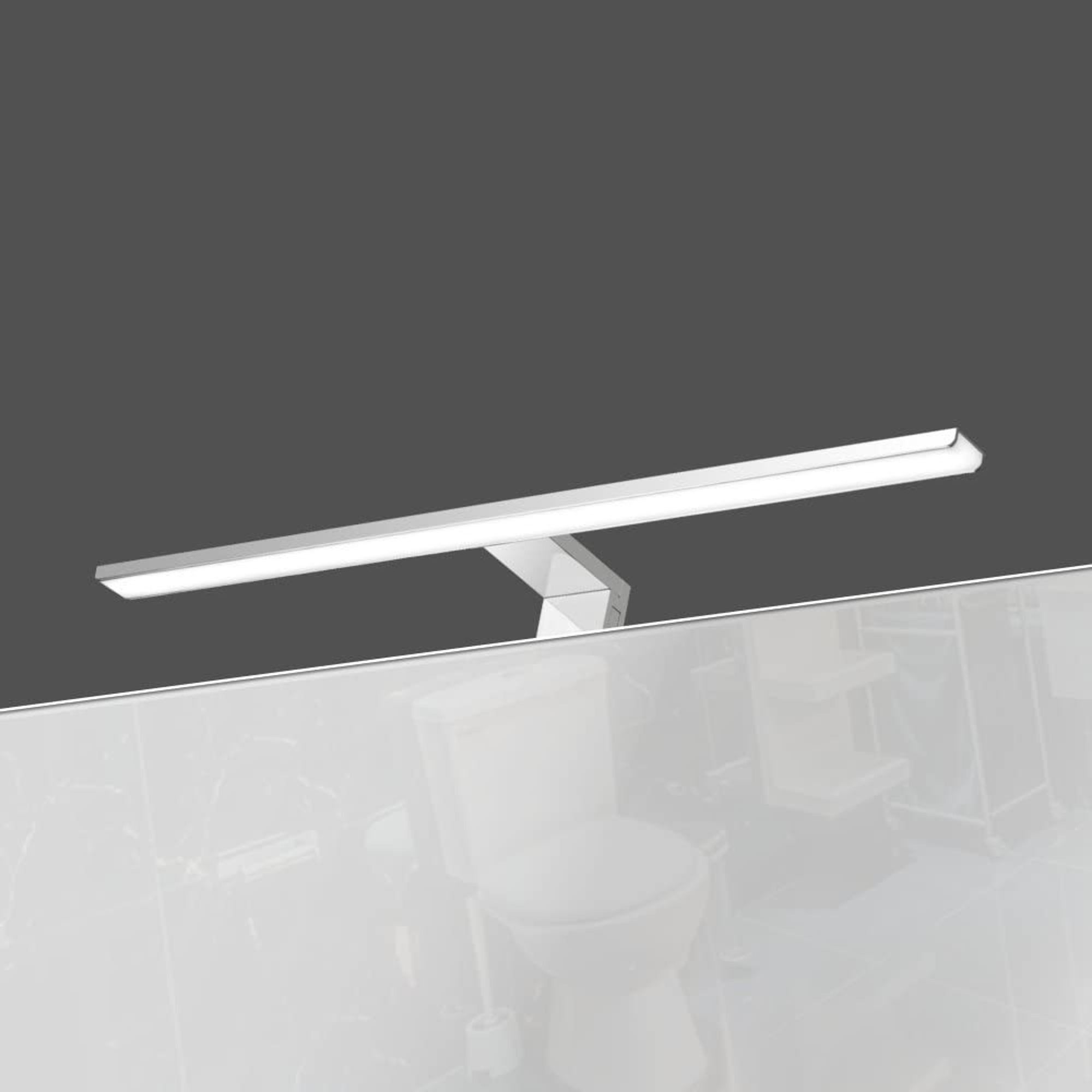 kalb LED Spiegelleuchte Aurinko LED Badleuchte Badlampe Spiegellampe, chrom 230V, 800mm warmweiß, warmweiß – Bild 2 von 5