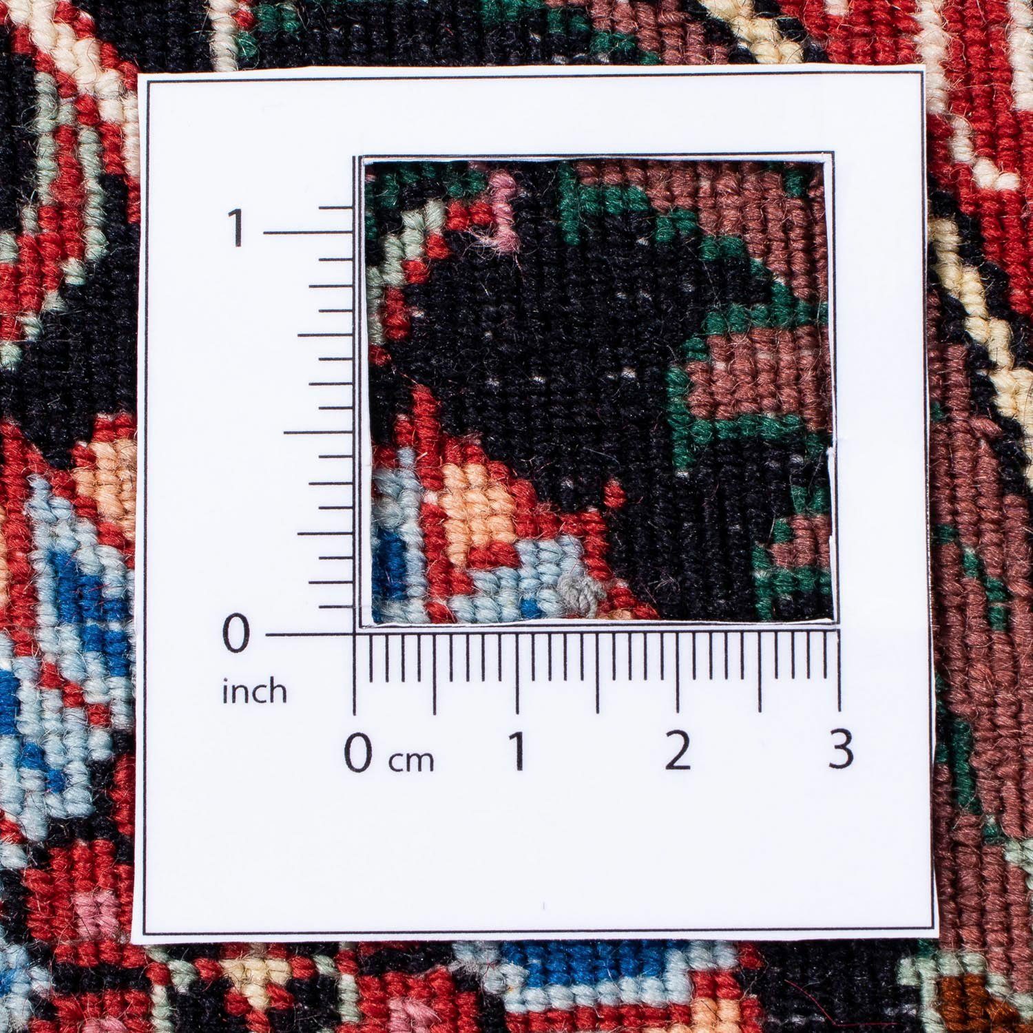 Orientteppich Perser - Bidjar - - Höhe: 15 mit Einzelstück dunkelrot, x Wohnzimmer, 305 morgenland, cm Zertifikat mm, 253 rechteckig, Handgeknüpft
