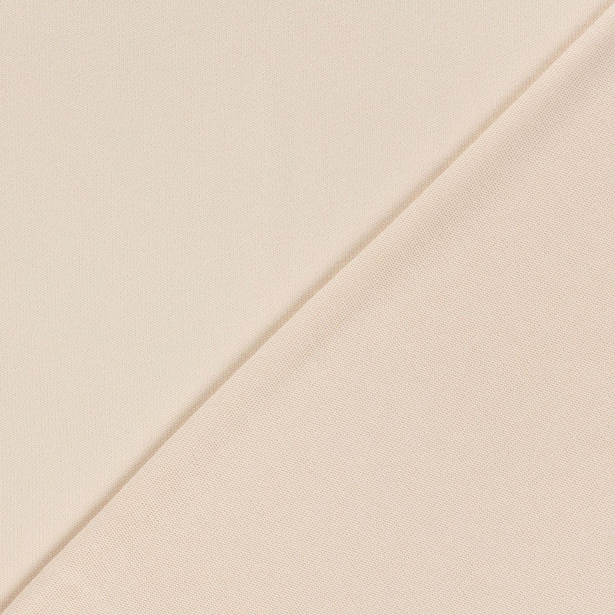 SCHÖNER LEBEN. Stoff Strickstoff Meterware aus 100% Baumwolle in Ivory 135cm, atmungsaktiv