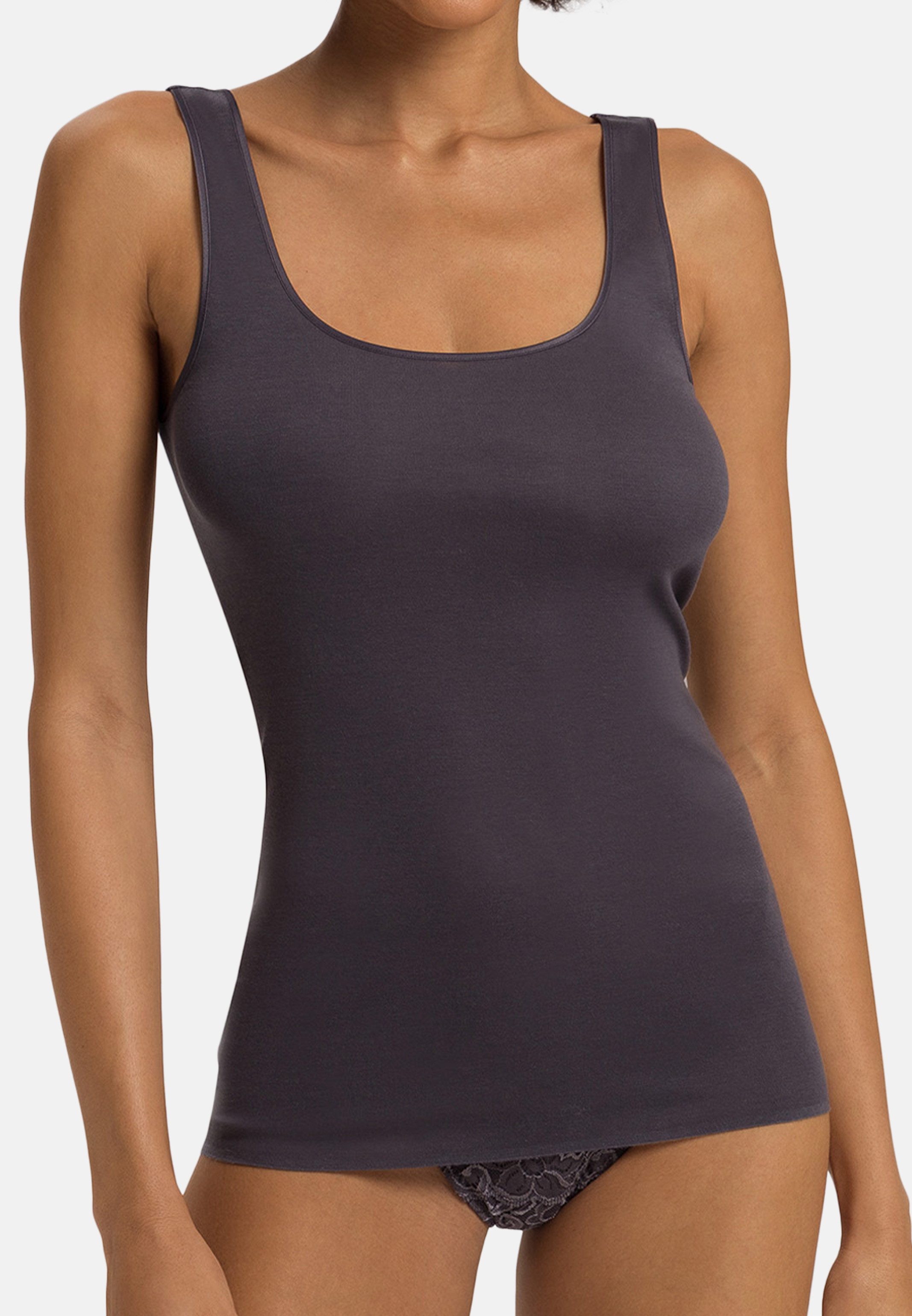 Hanro Unterhemd Cotton Seamless (1-St) Unterhemd / Top - Baumwolle - Atmungsaktiv - Angenehm auf der Haut