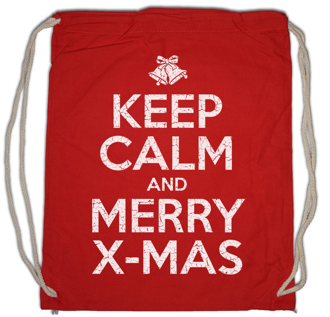 Urban Backwoods Turnbeutel Keep Calm And Merry X-Mas Turnbeutel Let it Snow White Cristmas Schnee (1-tlg), Weiße Weihnachten neige neve