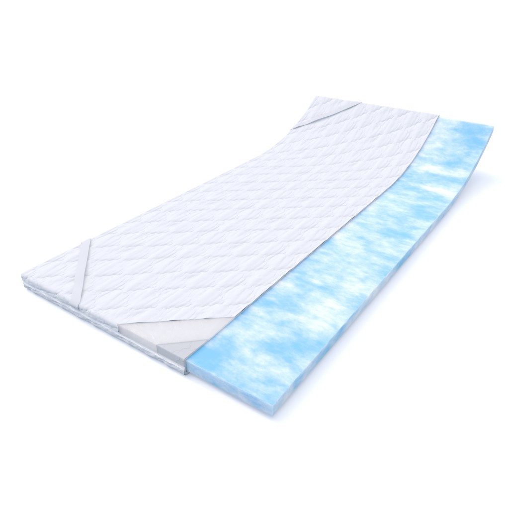 MSS e.K., Topper NightGel Matratzenauflage - Topper, 5 cm hoch, Gelschaum, abnehmbarer Bezug