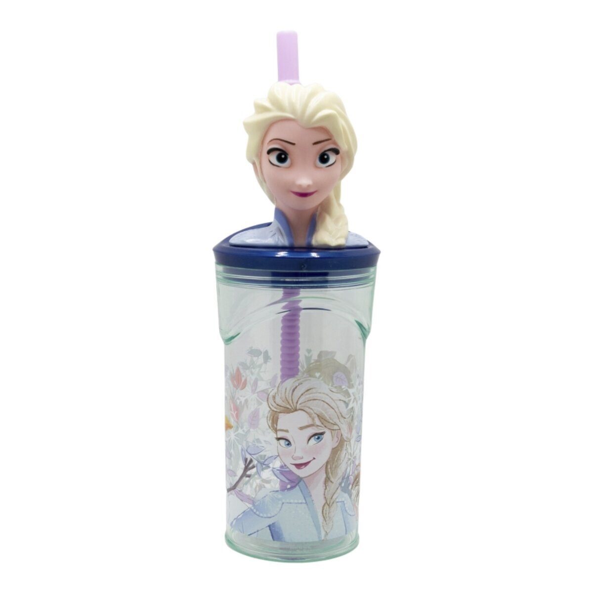 Disney Trinkflasche Disney Frozen Кружки 3D Kindertrinkbecher 360ml mit Strohhalm