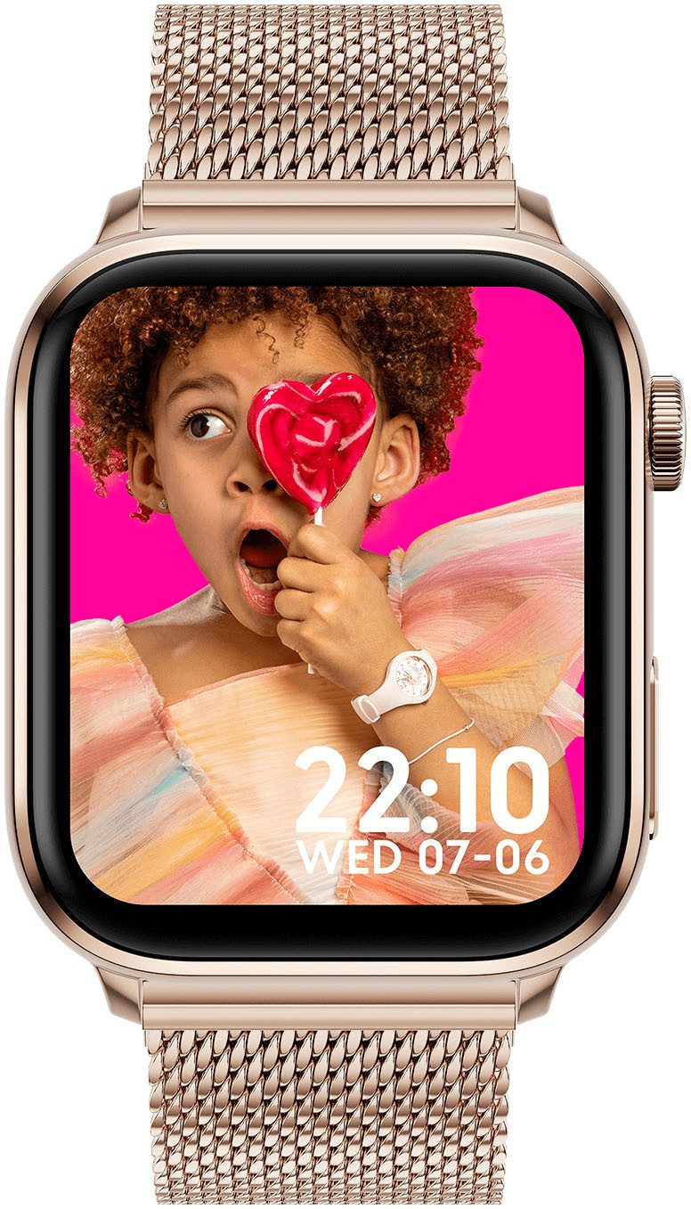 ice-watch ICE smart 3.0 - 1.78 AMOLED - GPS Smartwatch, Armbanduhr, Damenuhr, Edelstahlarmband, Bluetooth,digital