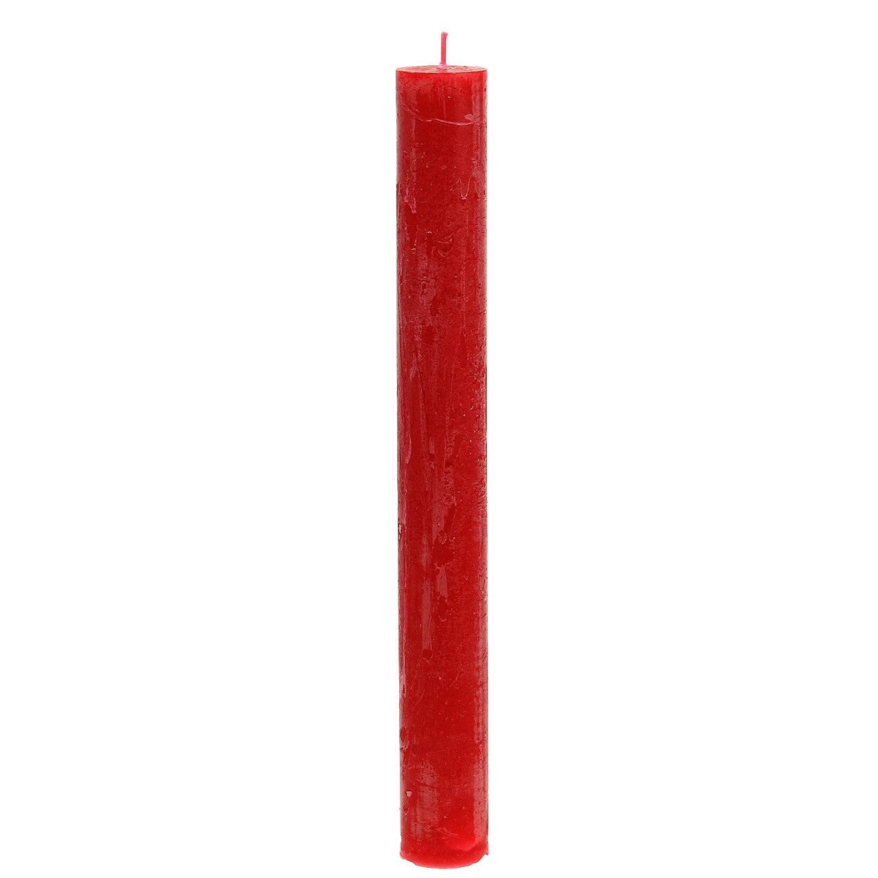 Florists Products Spitzkerze Durchgefärbte Stabkerzen Rot 34x300mm 4er-Set - Weihnachtsdeko, 4 Stü