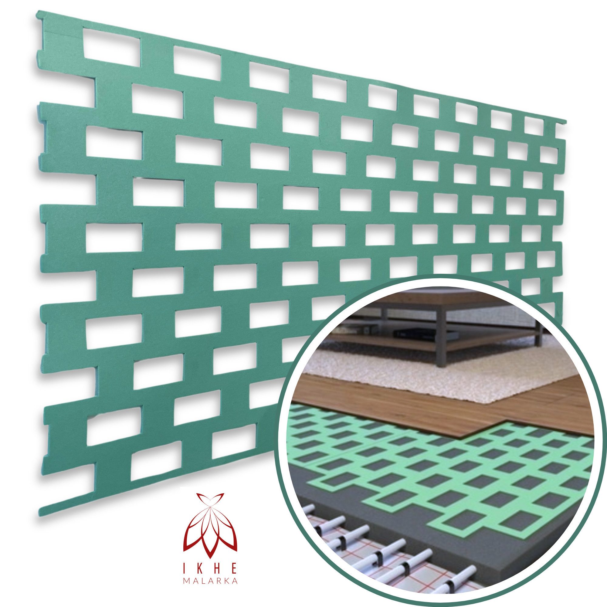 IKHEMalarka Dämmunterlage 2,5mm Dämmung Unterlage für Fußbodenheizung Fußbo günstig online kaufen