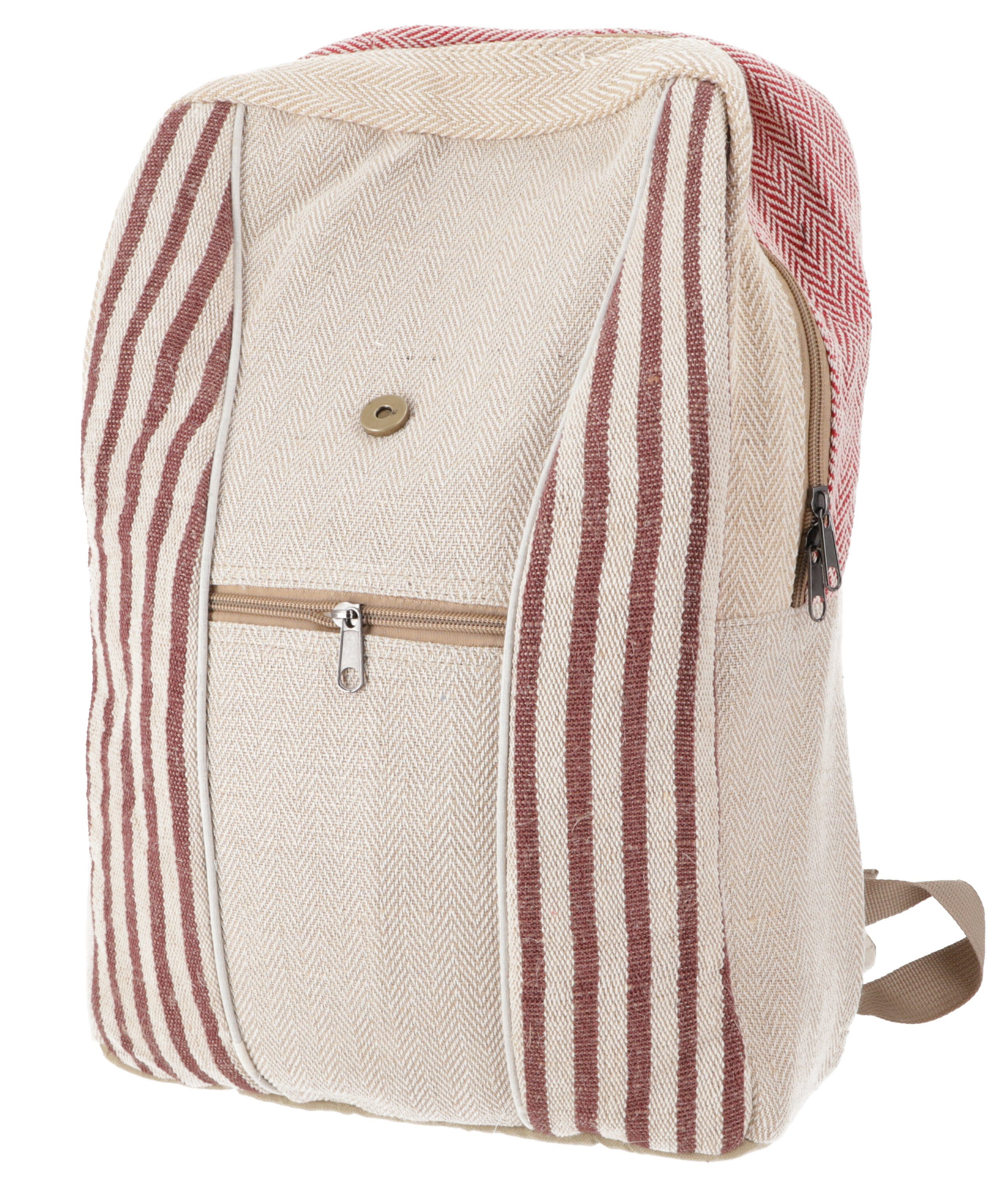 Guru-Shop Freizeitrucksack Ethno Hanf Rucksack gestreift günstig online kaufen