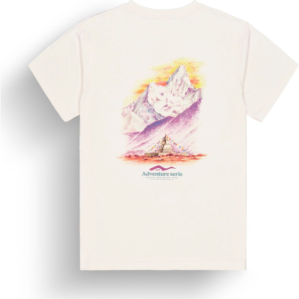 Picture Kurzarmshirt D&S Nepal Tee Modisches Herren-T-Shirt aus Baumwolle mit Prints für den urbanen