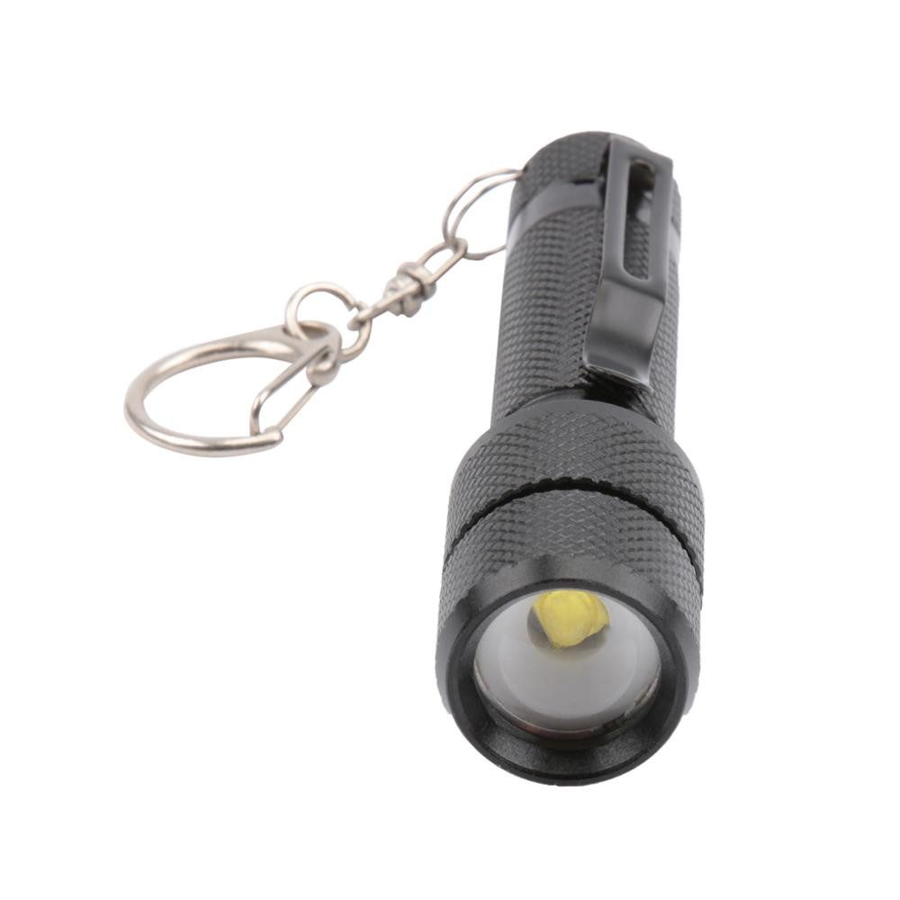 Go Europe LED Taschenlampe TLG 101, Schiebe-Fokus, SOS-Modus, Blinklicht, Halteclip, Karabiner