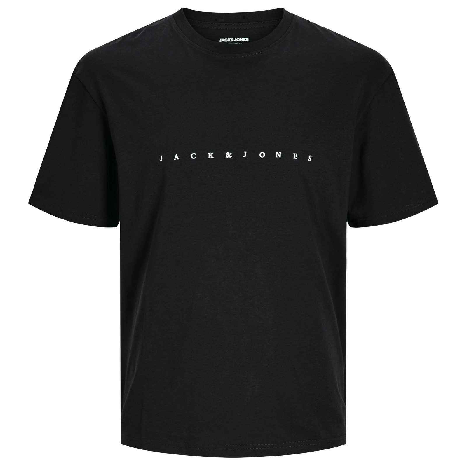 Jack & Jones Rundhalsshirt Jack&Jones T-Shirt XXL JJESTAR schwarz Mini-Print