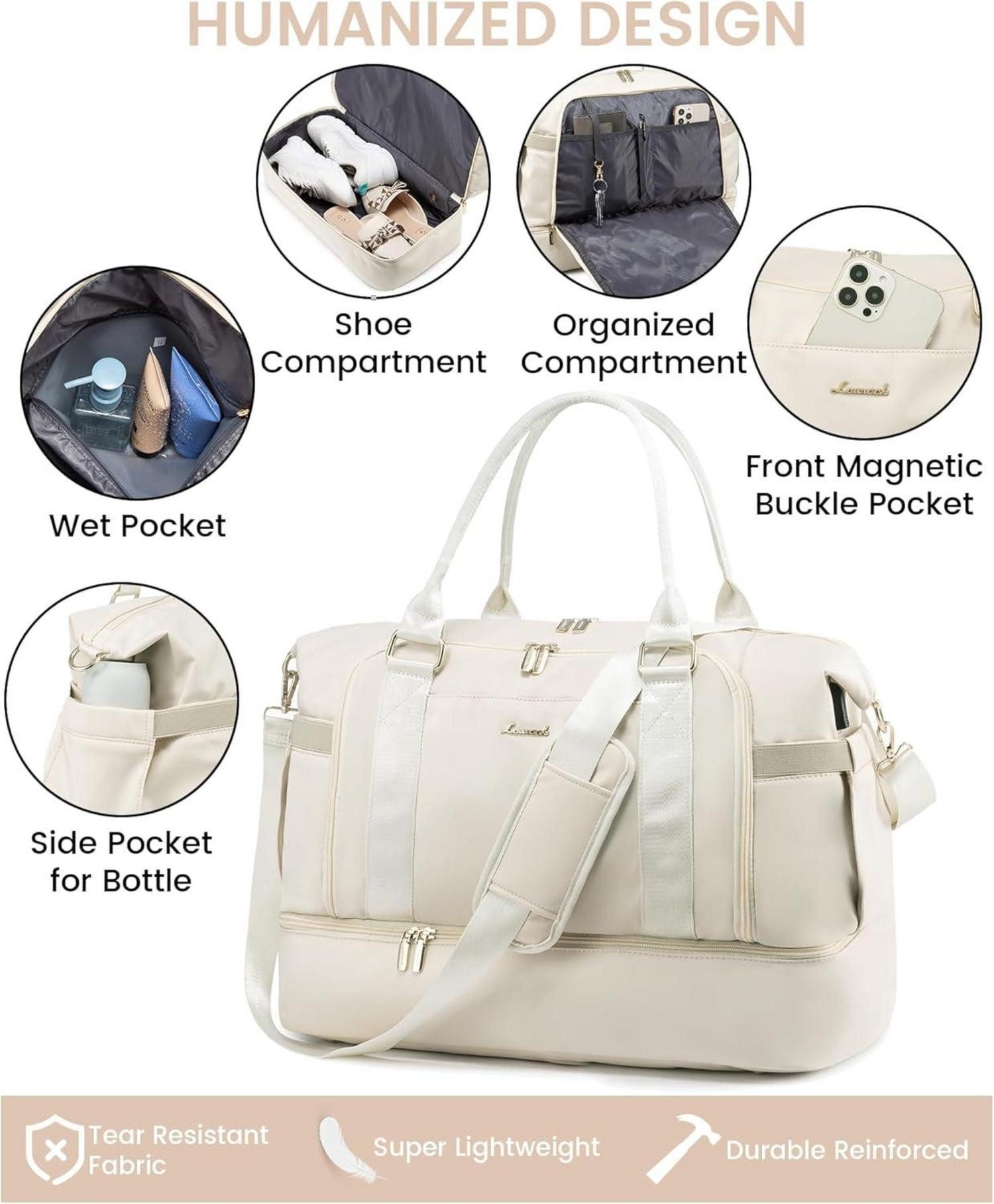 LuxusKollektion Weekender Sporttasche Reisetasche Damen Weekender günstig online kaufen