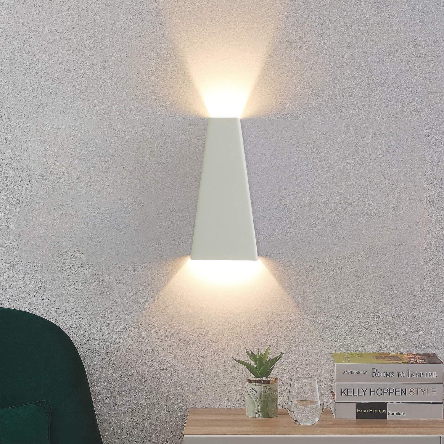 ZMH LED Wandleuchte »Modern Innen Wandlampe Warmweiß 7W Wandstrahler aus  Aluminium in Weiß mit Up & Down-Effekt« online kaufen | OTTO