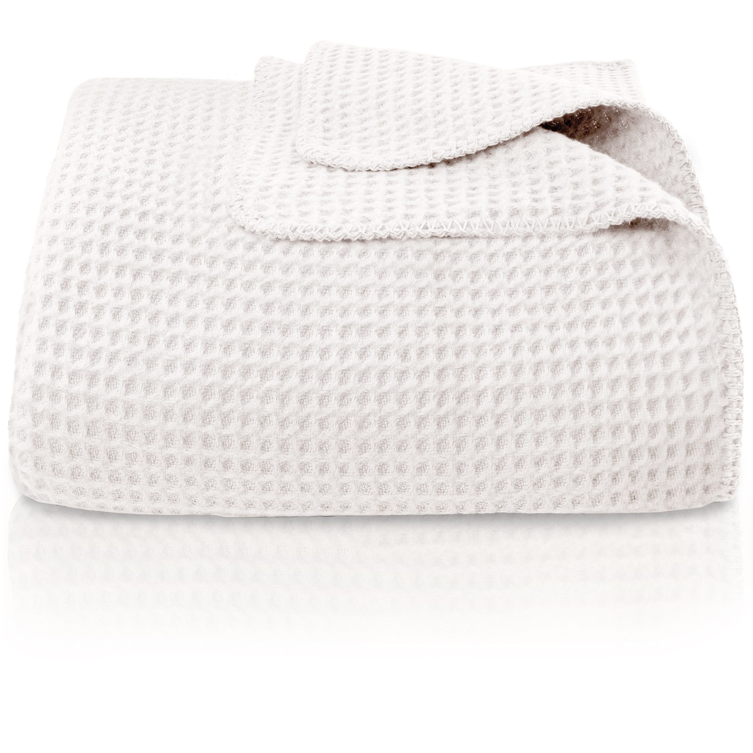 Wohndecke Waffelpique aus Baumwolle – Kuscheldecke Baumwolldecke Sofa Überwurf, Laynenburg, Decke als Sofa-decke, Couchdecke, Wolldecke aus Baumwollmix