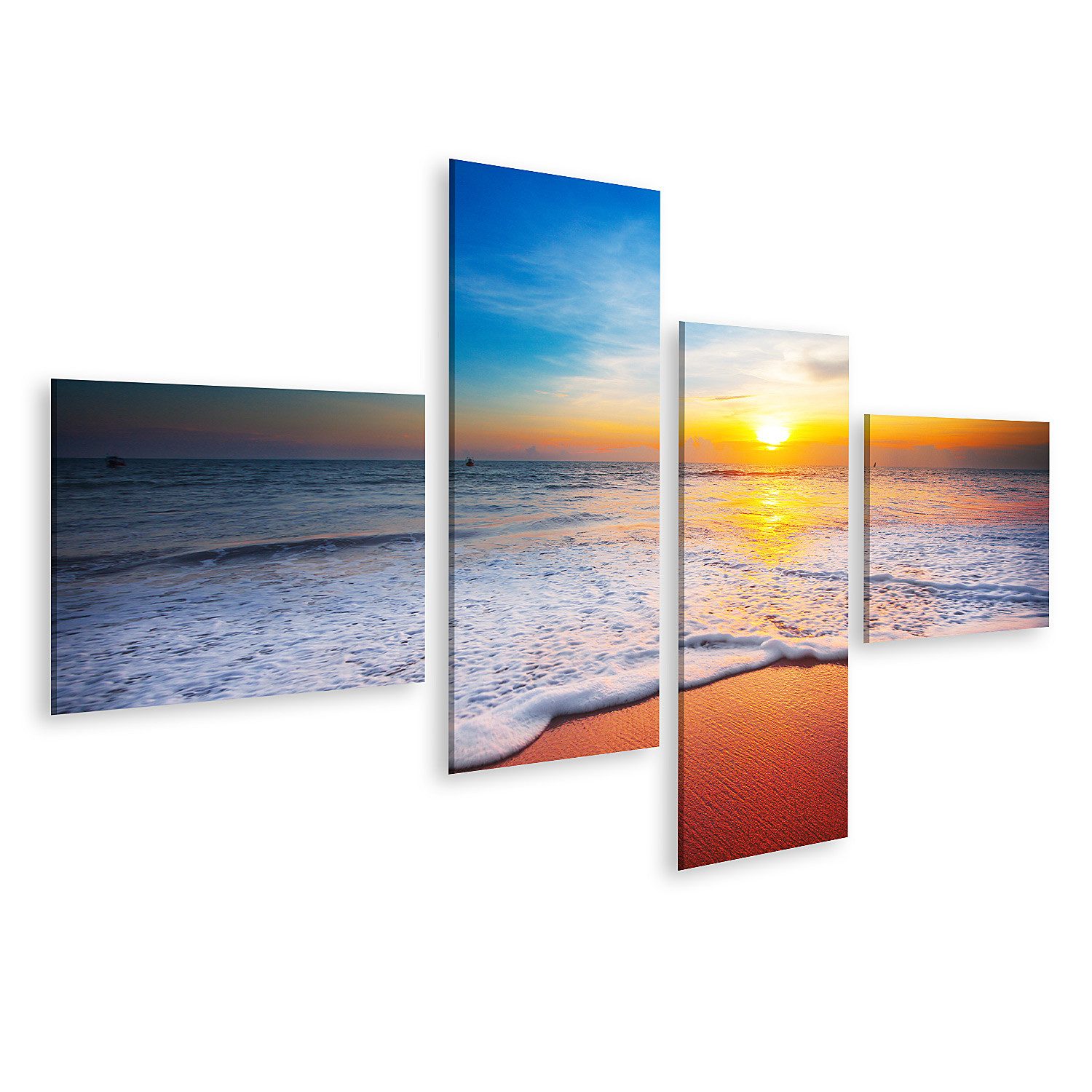 Leinwandbild Sonnenuntergang Meer Sonnenuntergang Meer Bilder