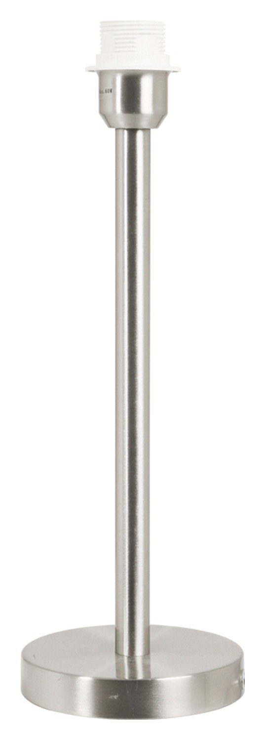 Light & Living Tischleuchte Lampenfuß WASHINGTON, H 39 cm, Nickel matt, Metall, ohne Leuchtmittel