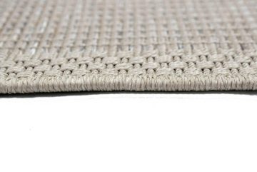 Teppich Indoor & Outdoor Teppich Sisal Optik Balkon Küche Terrasse Wohnzimmer - beige grau, Carpetia, rechteckig, Höhe: 8 mm